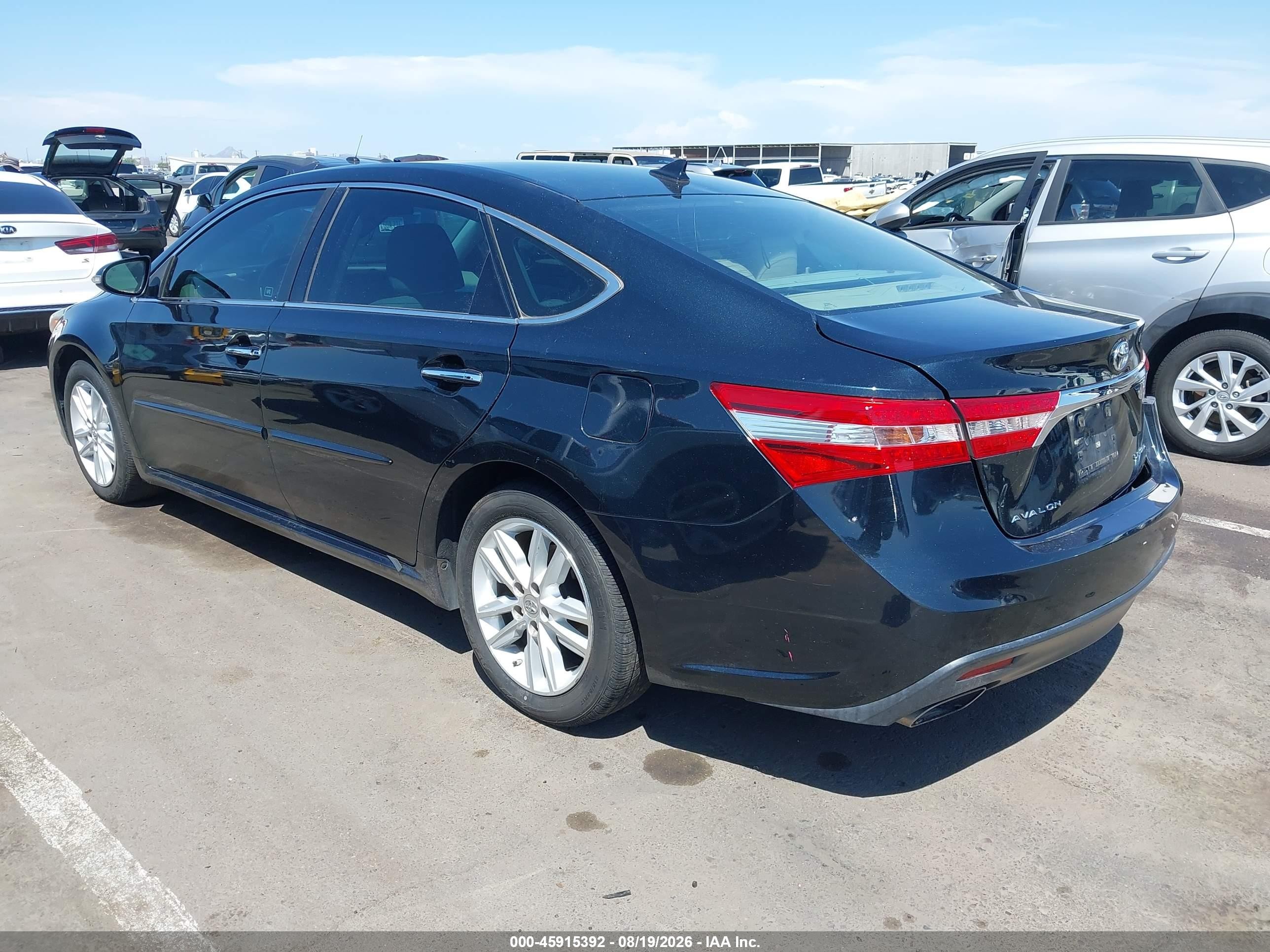 2015 Toyota Avalon Limited Black vin: 4T1BK1EB3FU158798