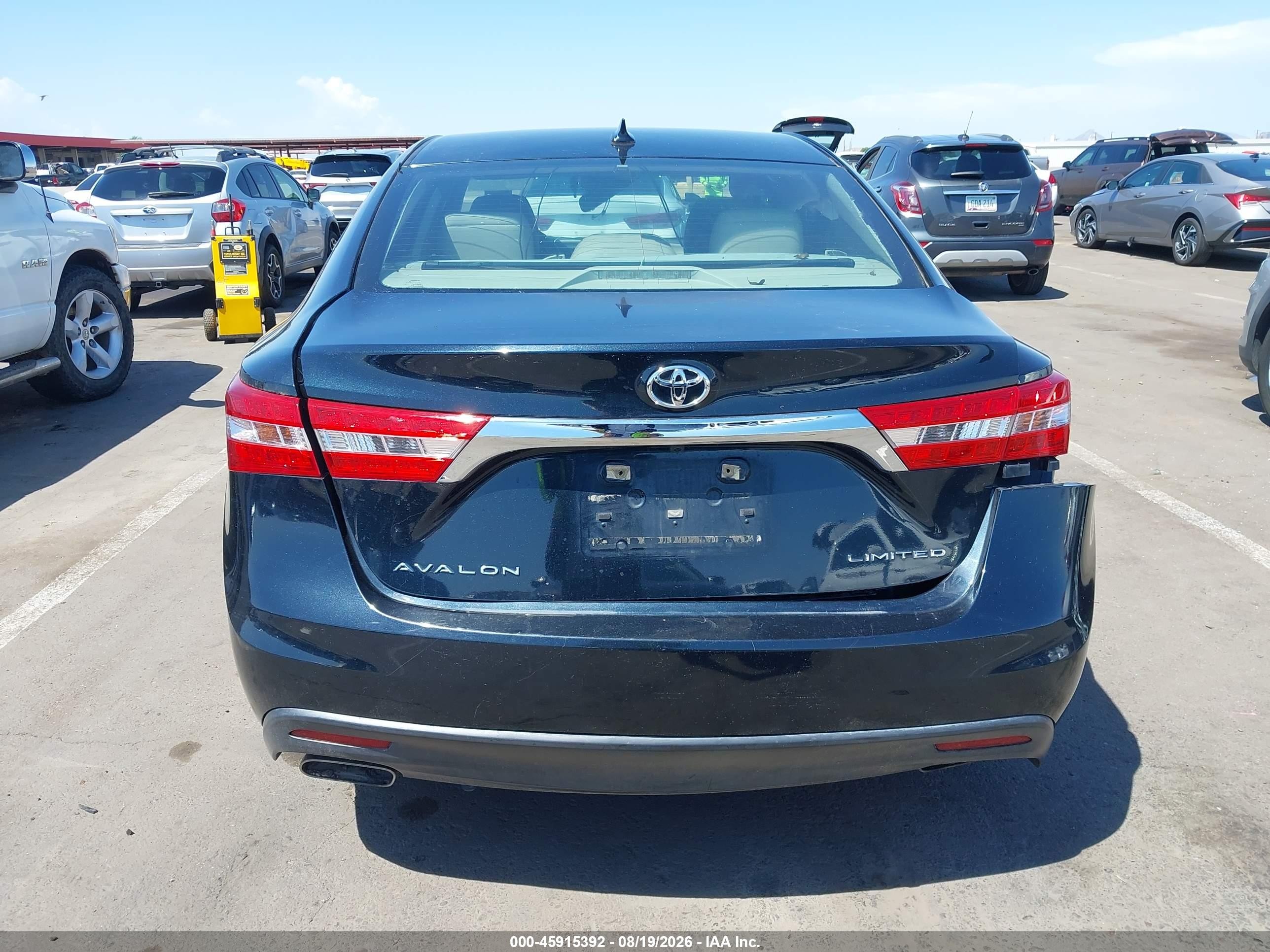 2015 Toyota Avalon Limited Black vin: 4T1BK1EB3FU158798