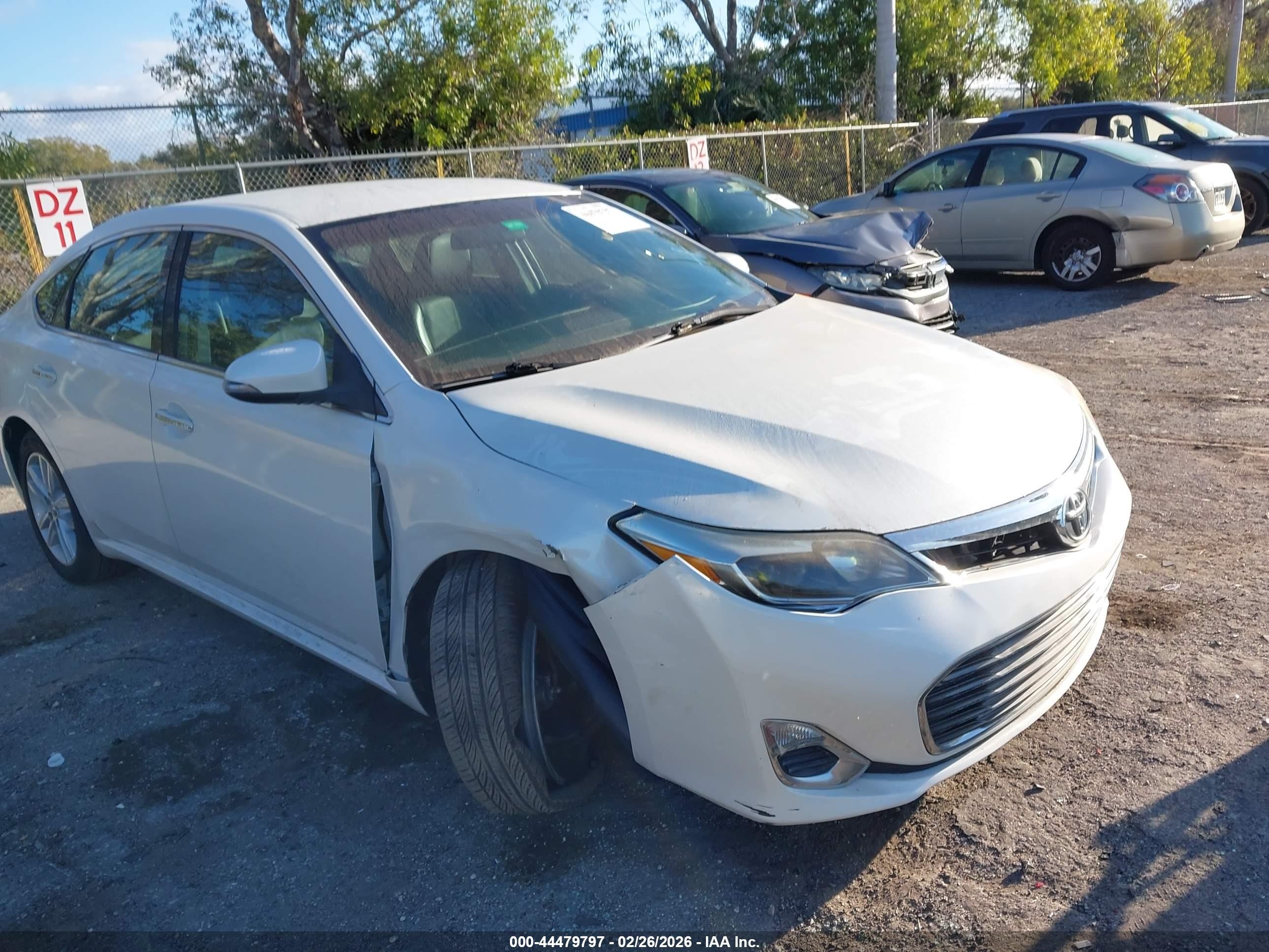 2015 Toyota Avalon Xle White vin: 4T1BK1EB3FU158896