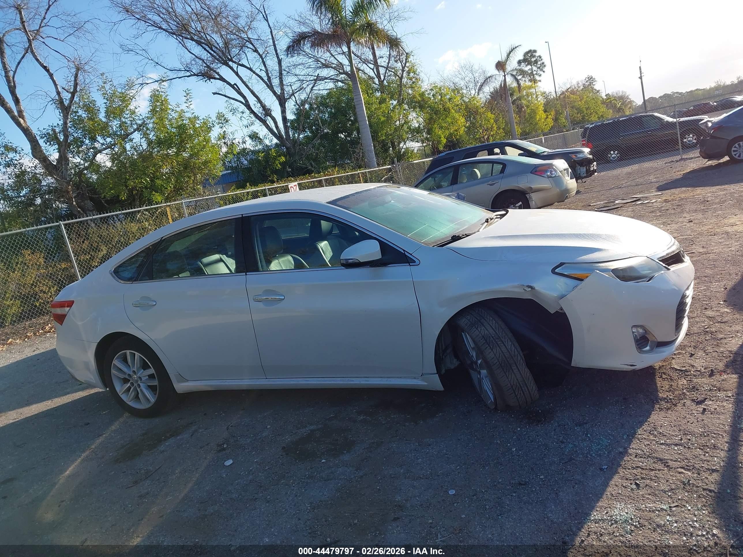 2015 Toyota Avalon Xle White vin: 4T1BK1EB3FU158896