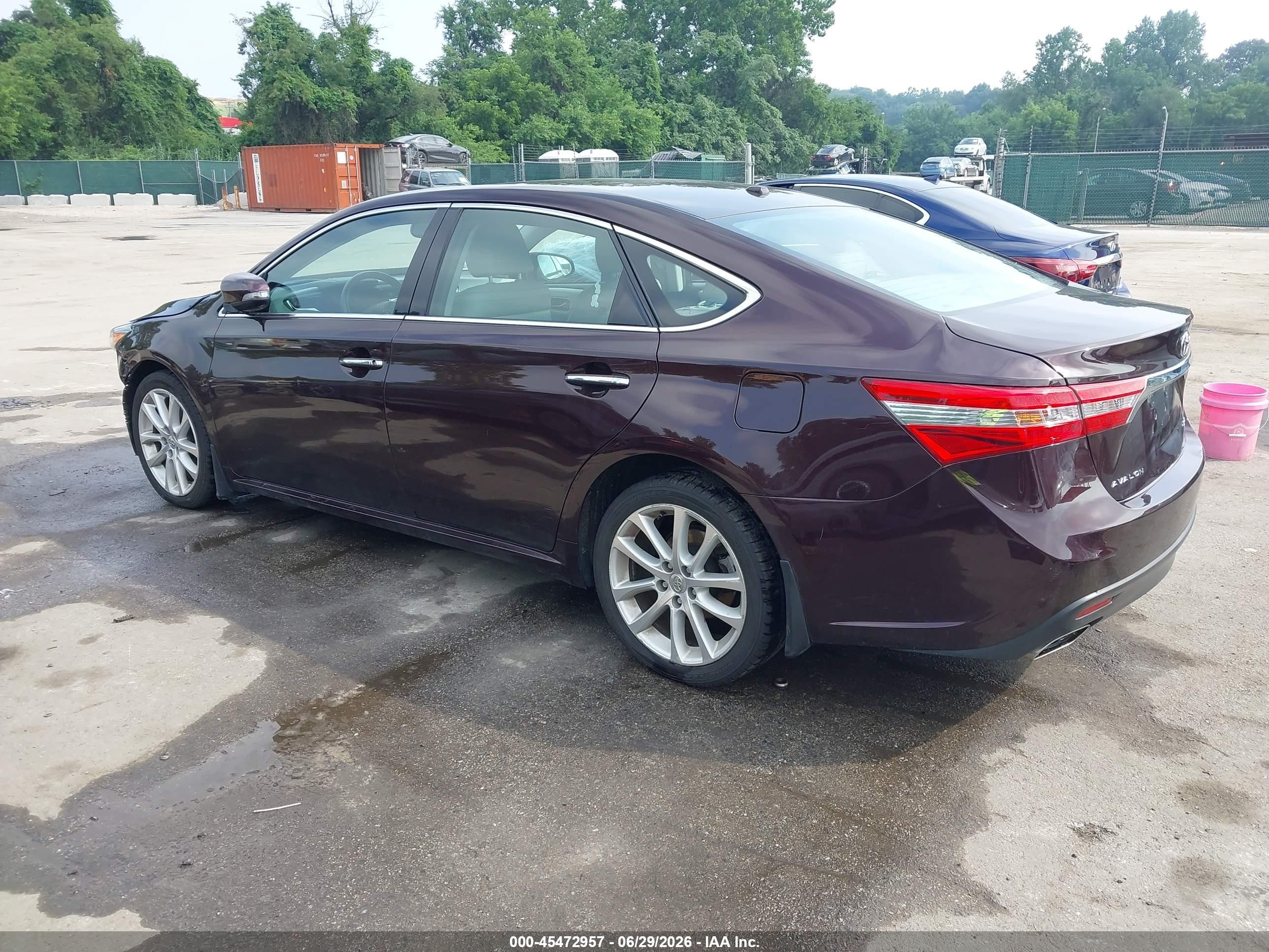 2013 Toyota Avalon Xle Touring Burgundy vin: 4T1BK1EB4DU018238