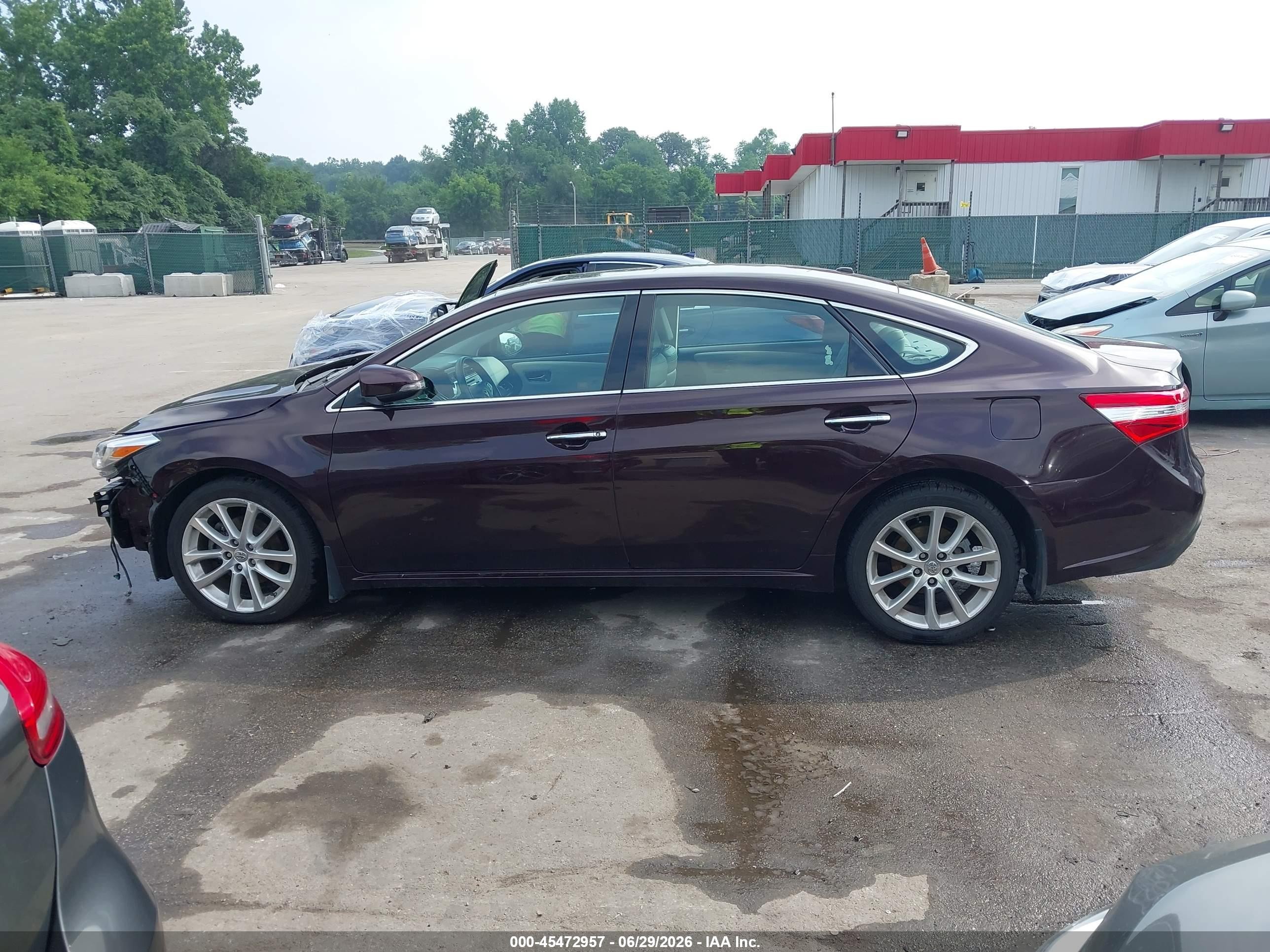2013 Toyota Avalon Xle Touring Burgundy vin: 4T1BK1EB4DU018238