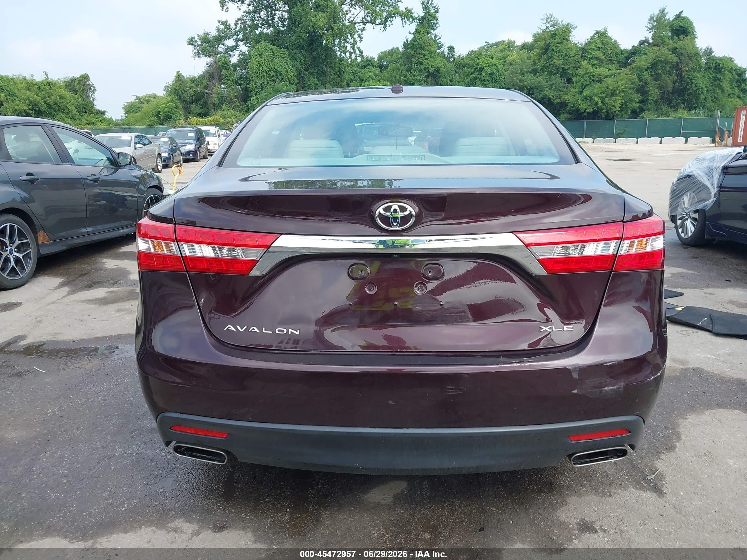 2013 Toyota Avalon Xle Touring Burgundy vin: 4T1BK1EB4DU018238
