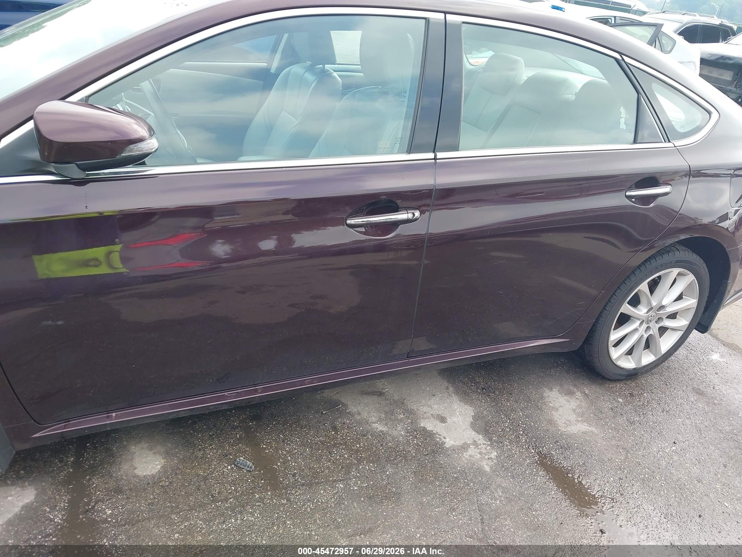 2013 Toyota Avalon Xle Touring Burgundy vin: 4T1BK1EB4DU018238