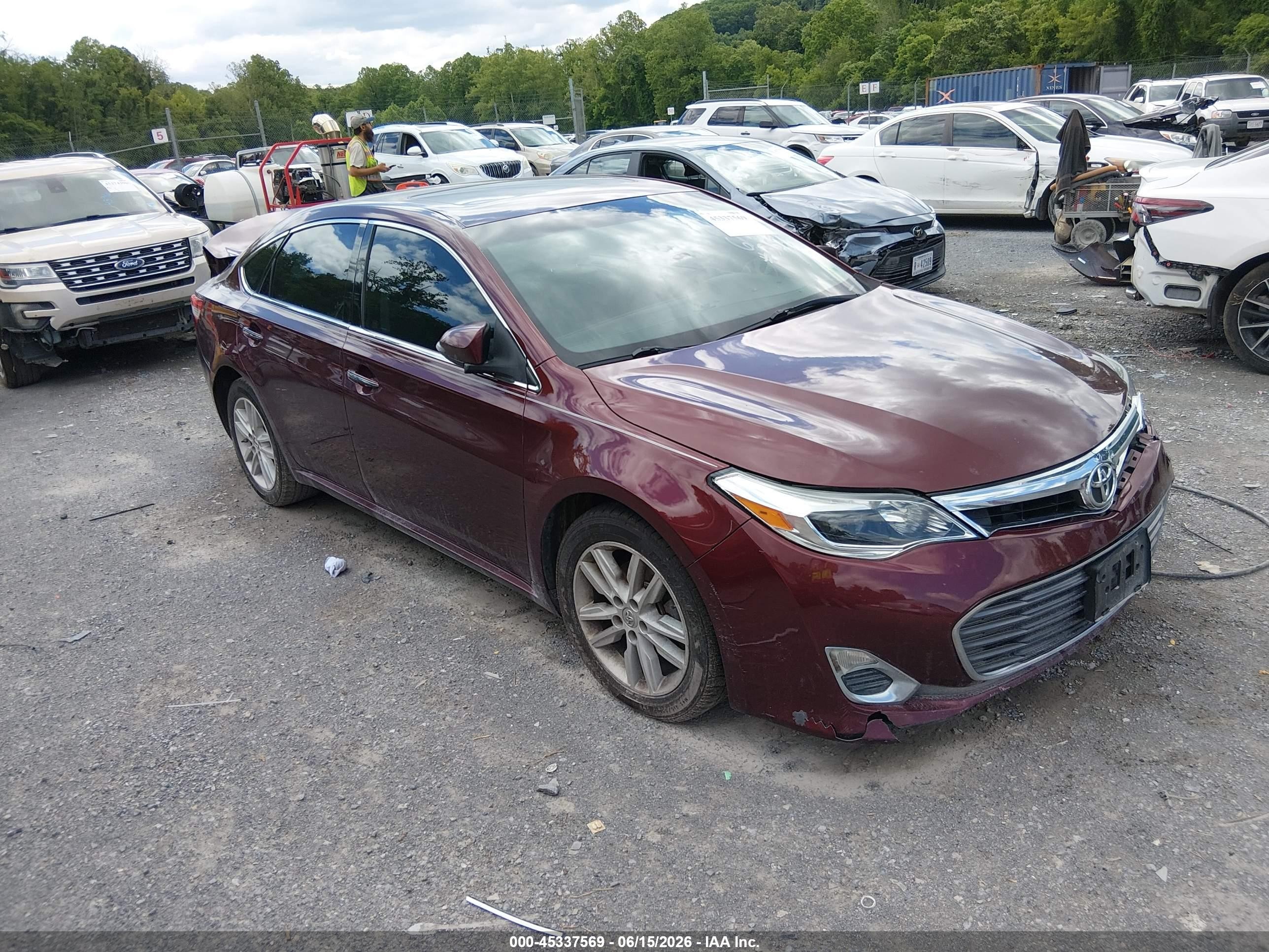 2013 Toyota Avalon Xle Premium Red vin: 4T1BK1EB4DU029627