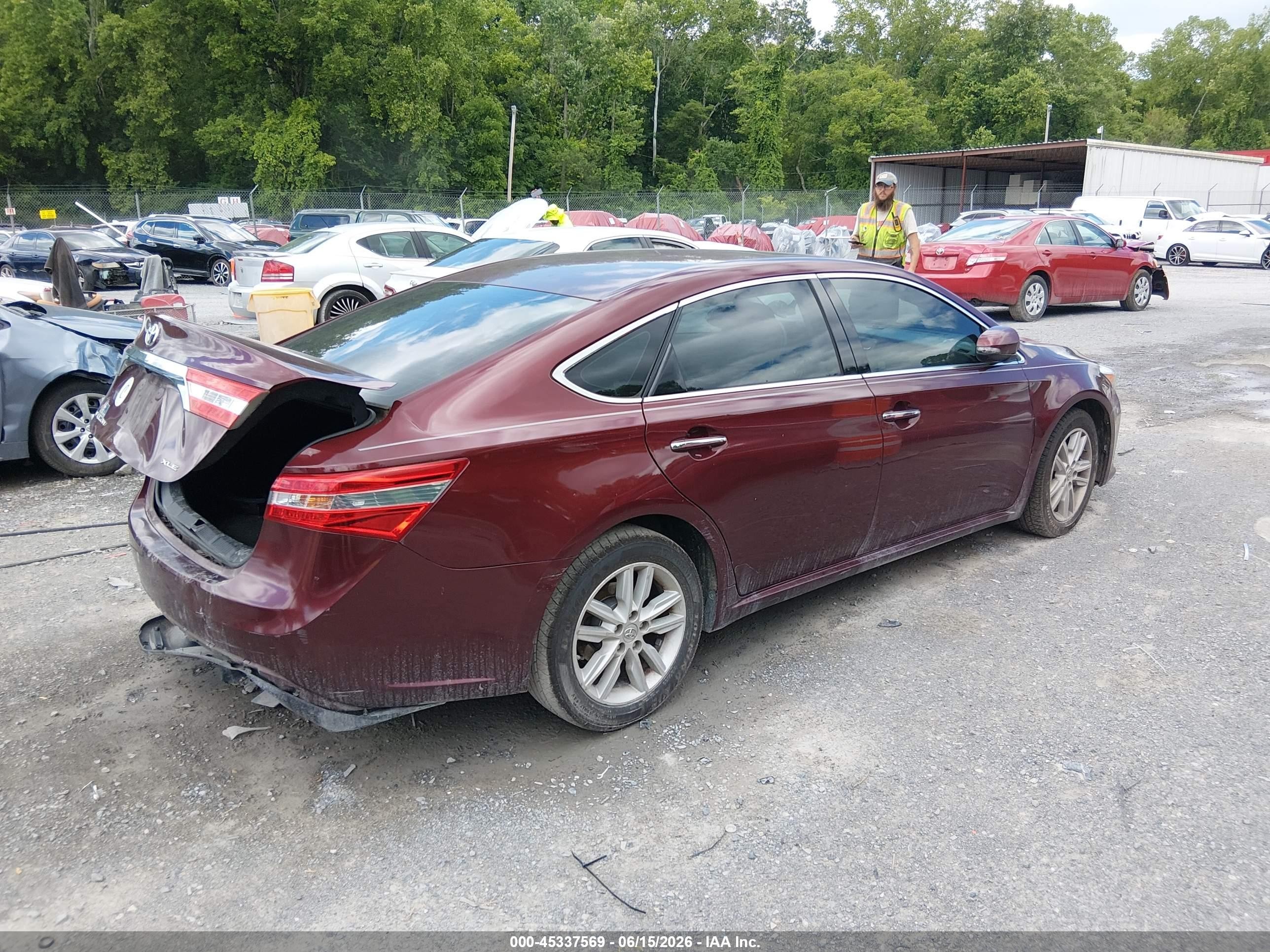 2013 Toyota Avalon Xle Premium Red vin: 4T1BK1EB4DU029627