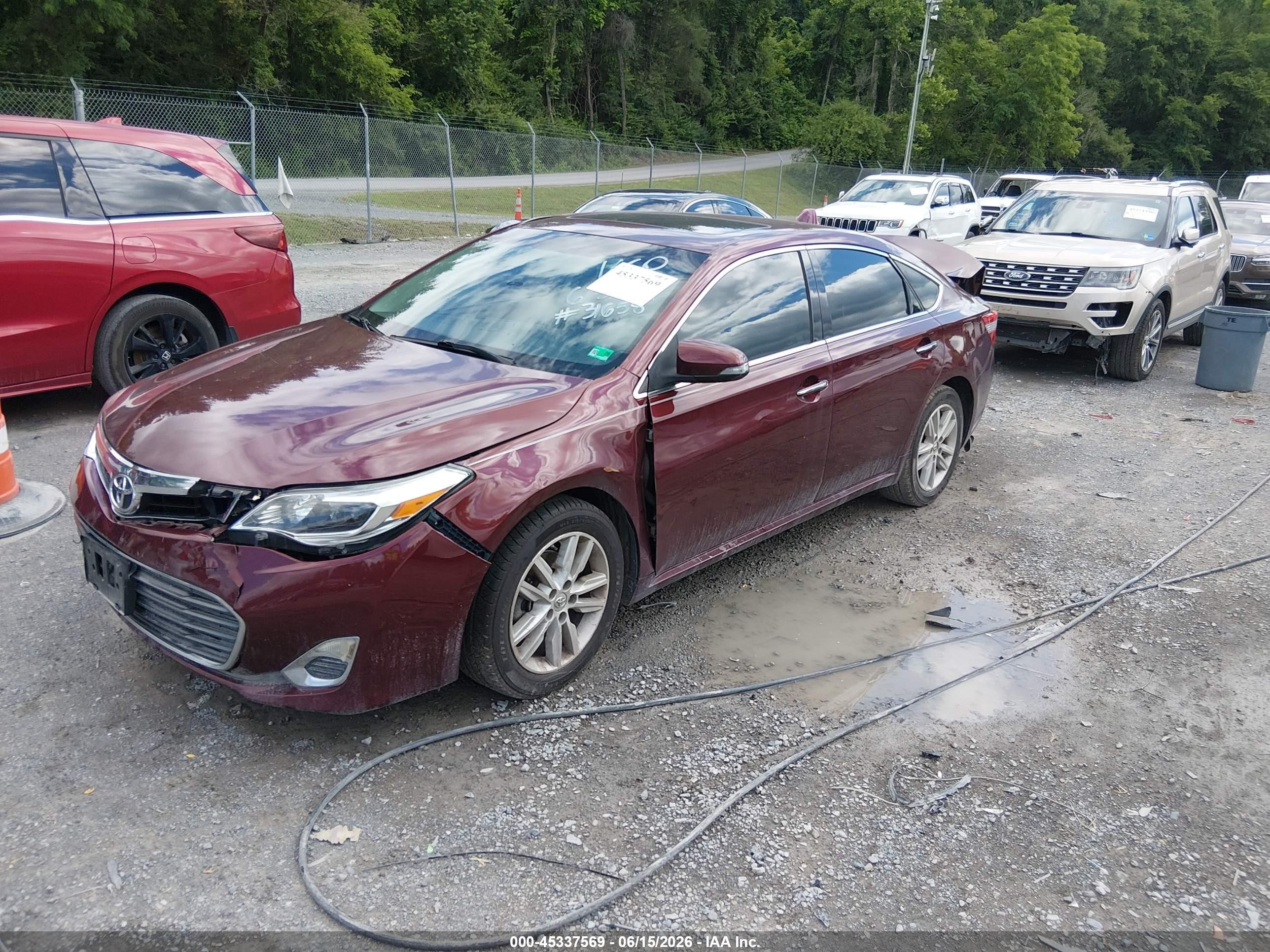 2013 Toyota Avalon Xle Premium Red vin: 4T1BK1EB4DU029627
