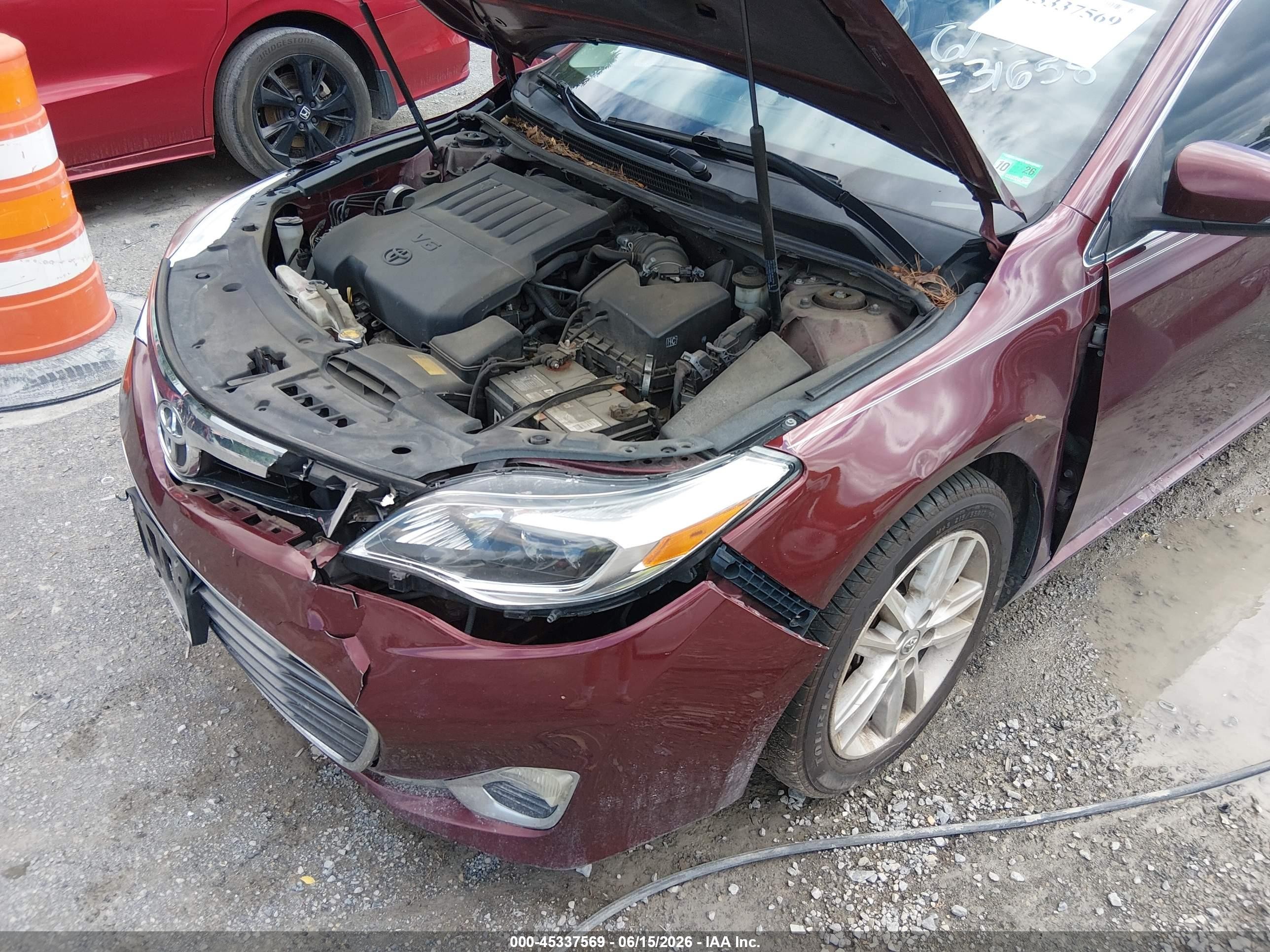 2013 Toyota Avalon Xle Premium Red vin: 4T1BK1EB4DU029627