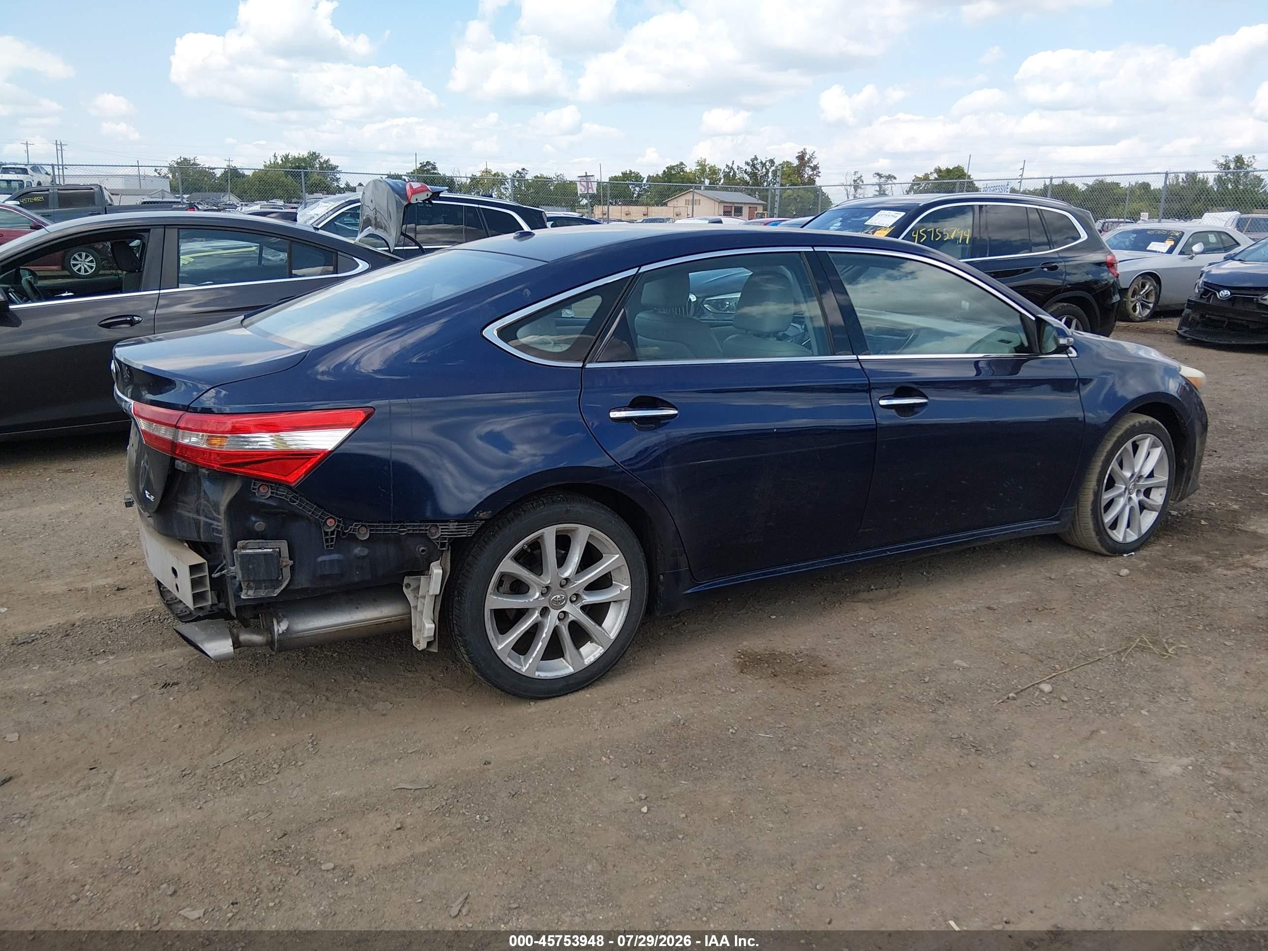 2013 Toyota Avalon Xle Touring Синий vin: 4T1BK1EB4DU030454