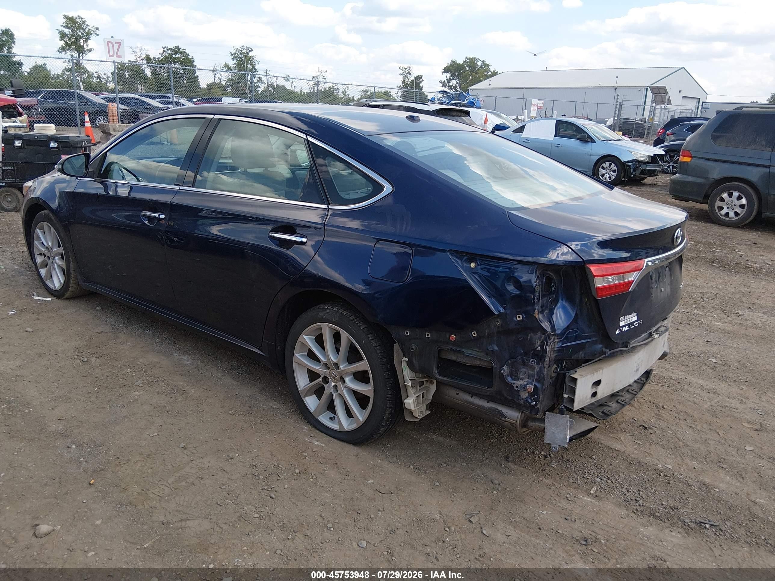 2013 Toyota Avalon Xle Touring Синий vin: 4T1BK1EB4DU030454