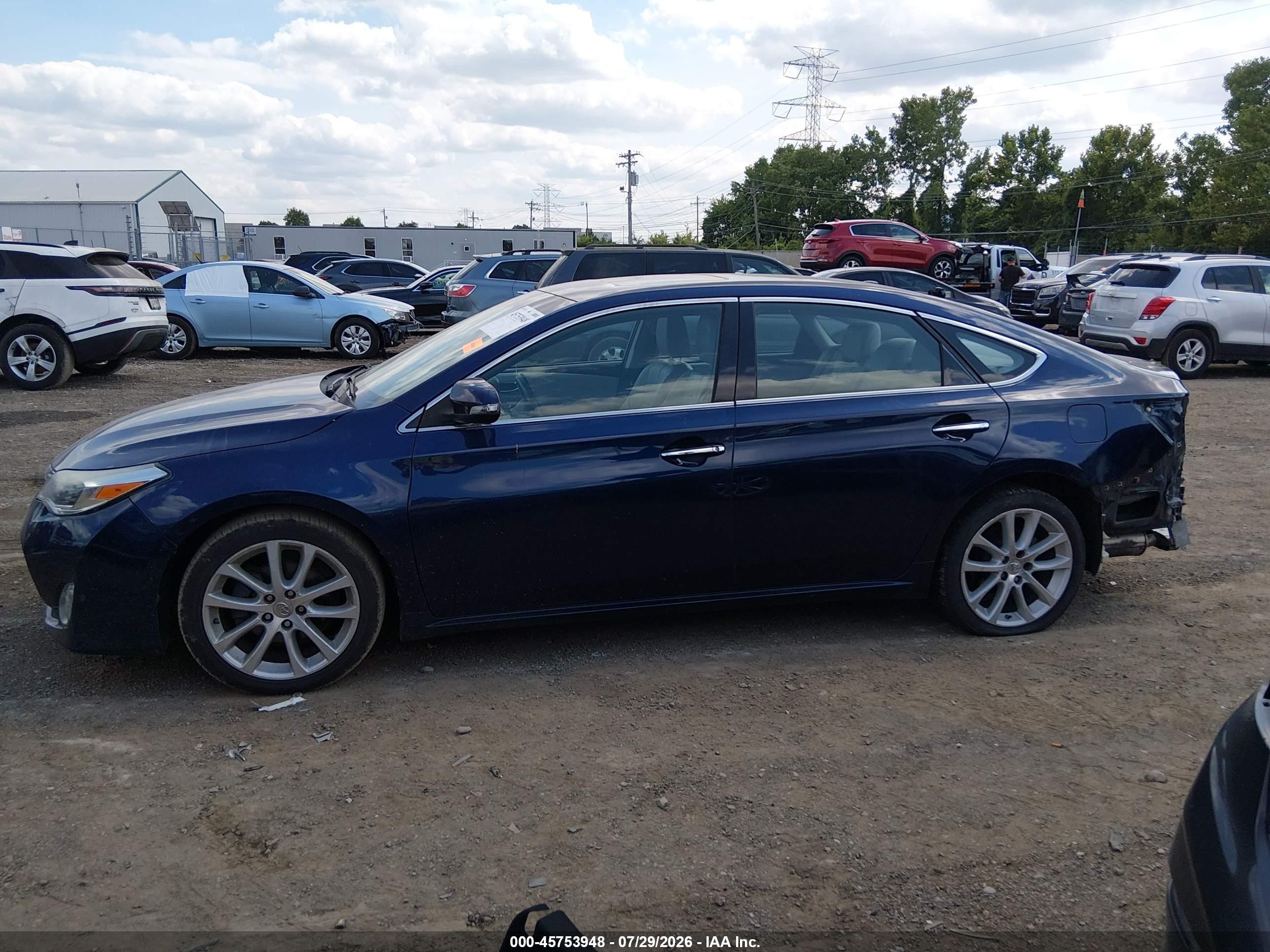 2013 Toyota Avalon Xle Touring Синий vin: 4T1BK1EB4DU030454