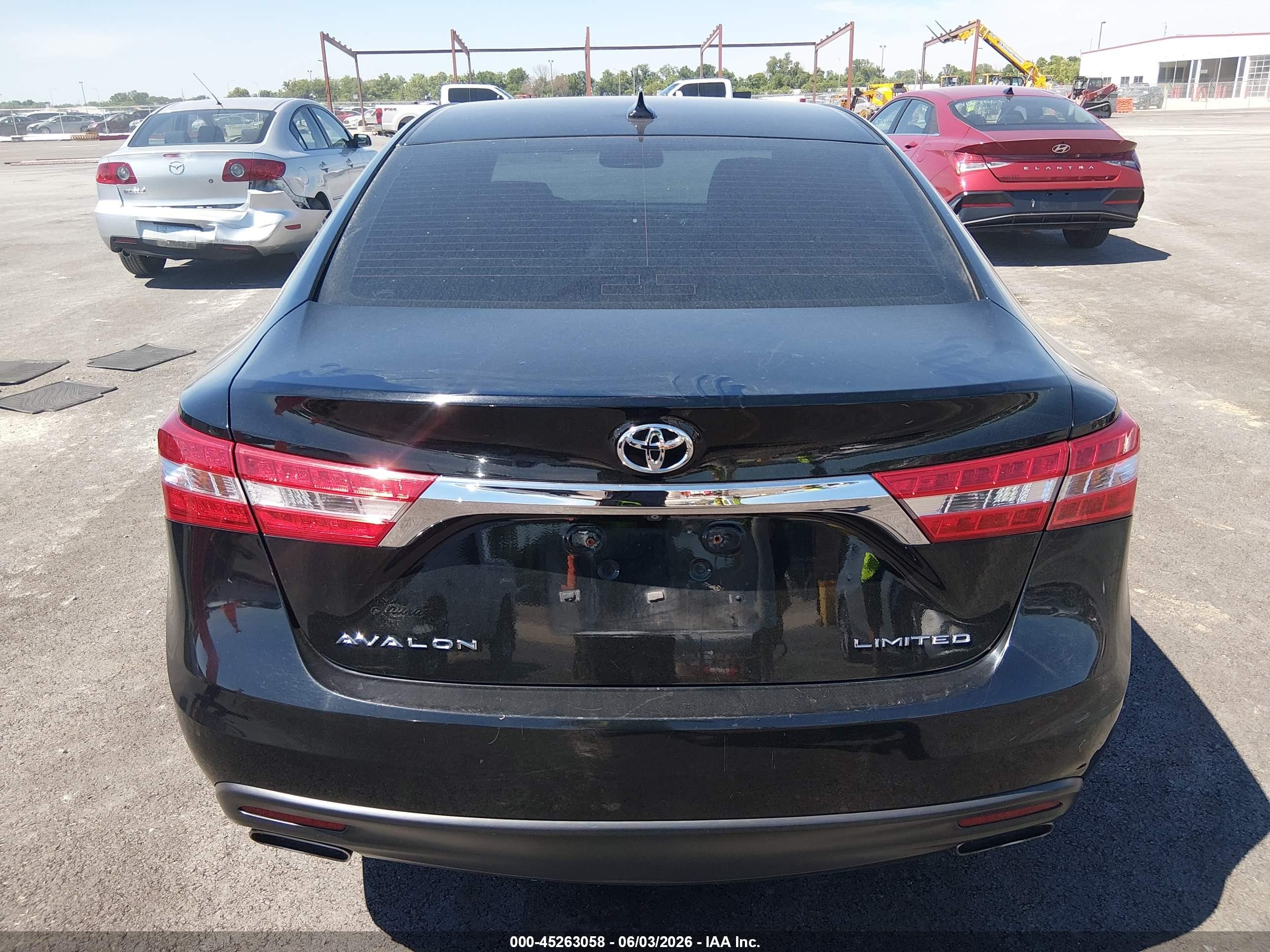 2013 Toyota Avalon Limited Black vin: 4T1BK1EB4DU035198