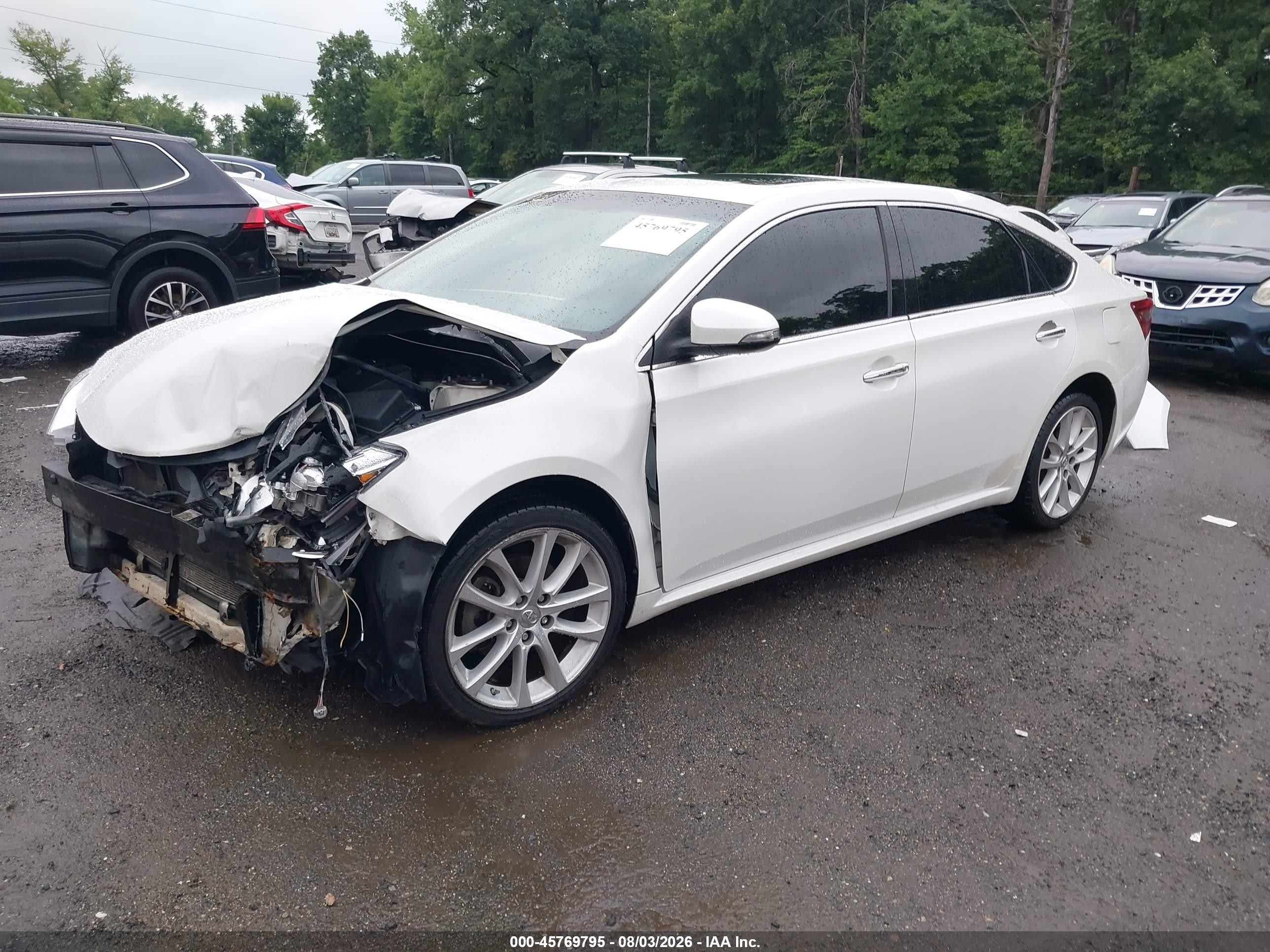 2013 Toyota Avalon Xle Touring White vin: 4T1BK1EB4DU061977