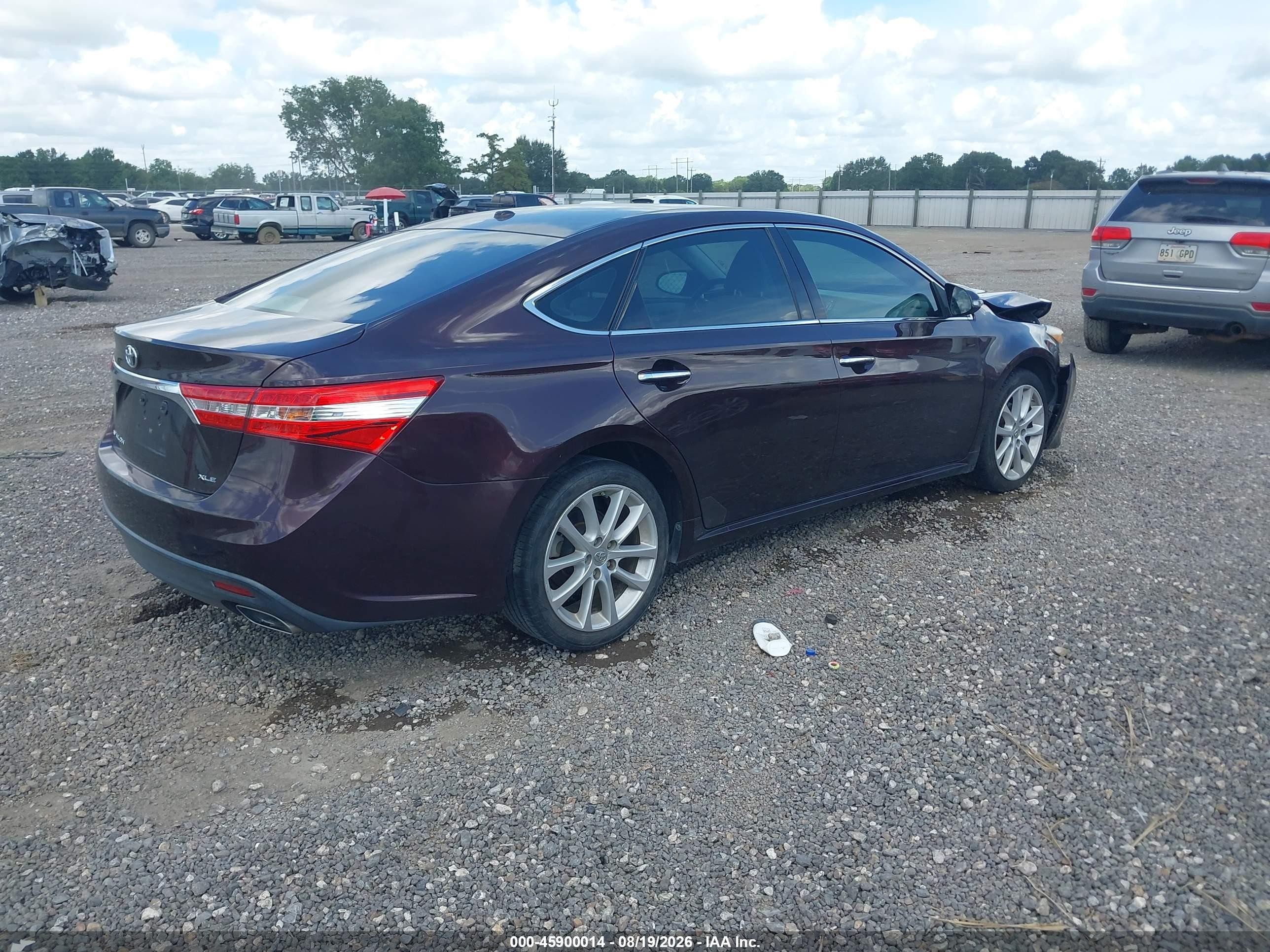 2013 Toyota Avalon Xle Touring Burgundy vin: 4T1BK1EB4DU067018