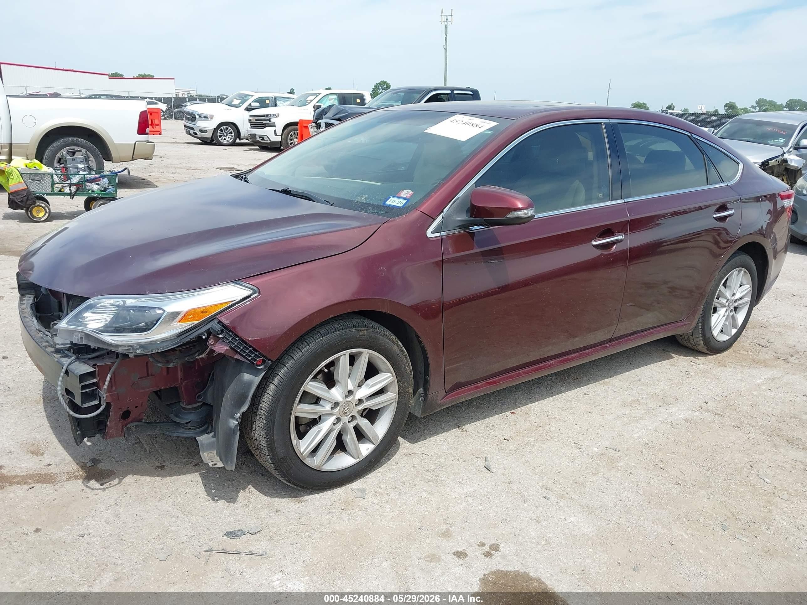 2014 Toyota Avalon Xle Premium Burgundy vin: 4T1BK1EB4EU082572