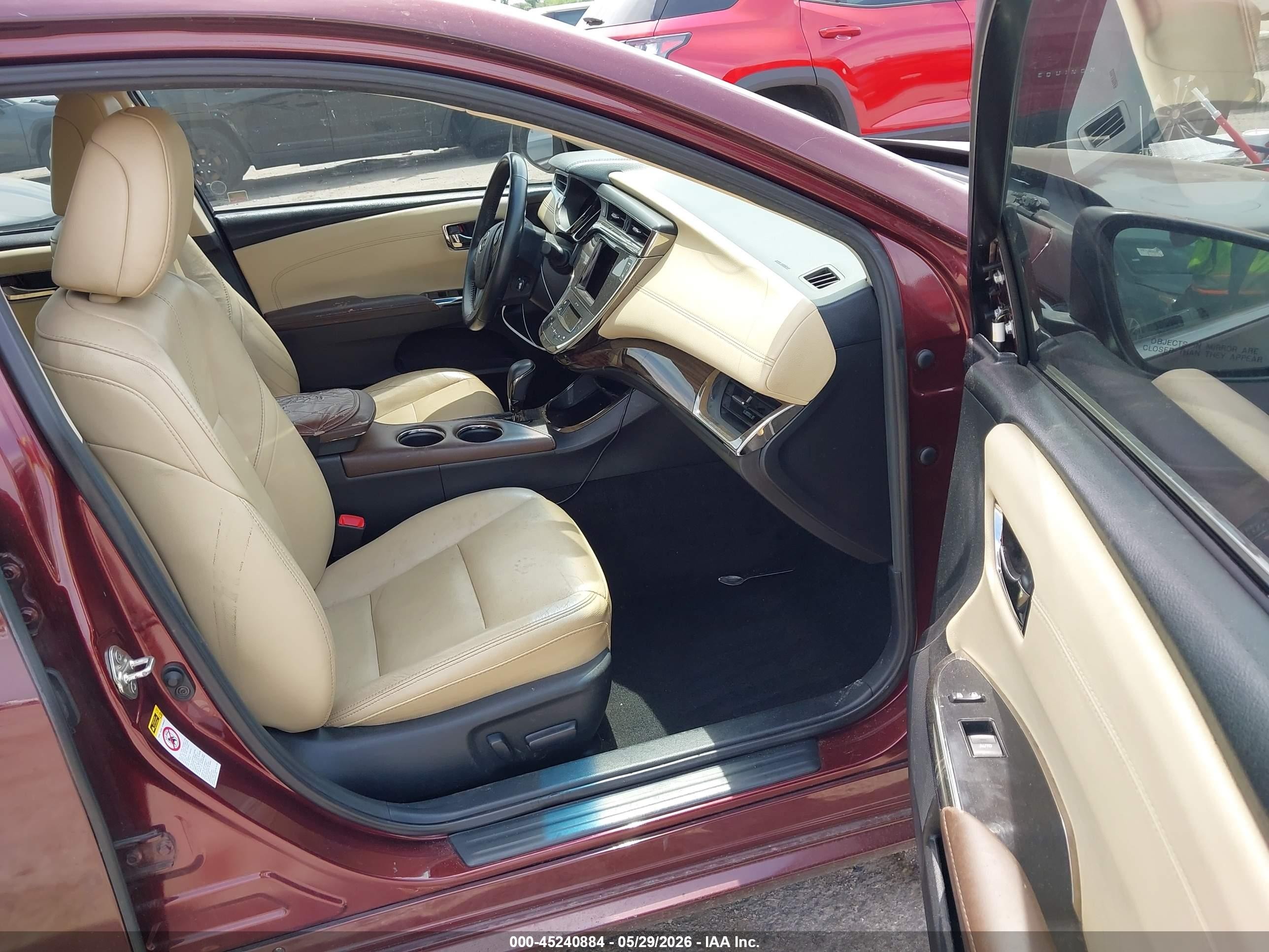 2014 Toyota Avalon Xle Premium Burgundy vin: 4T1BK1EB4EU082572