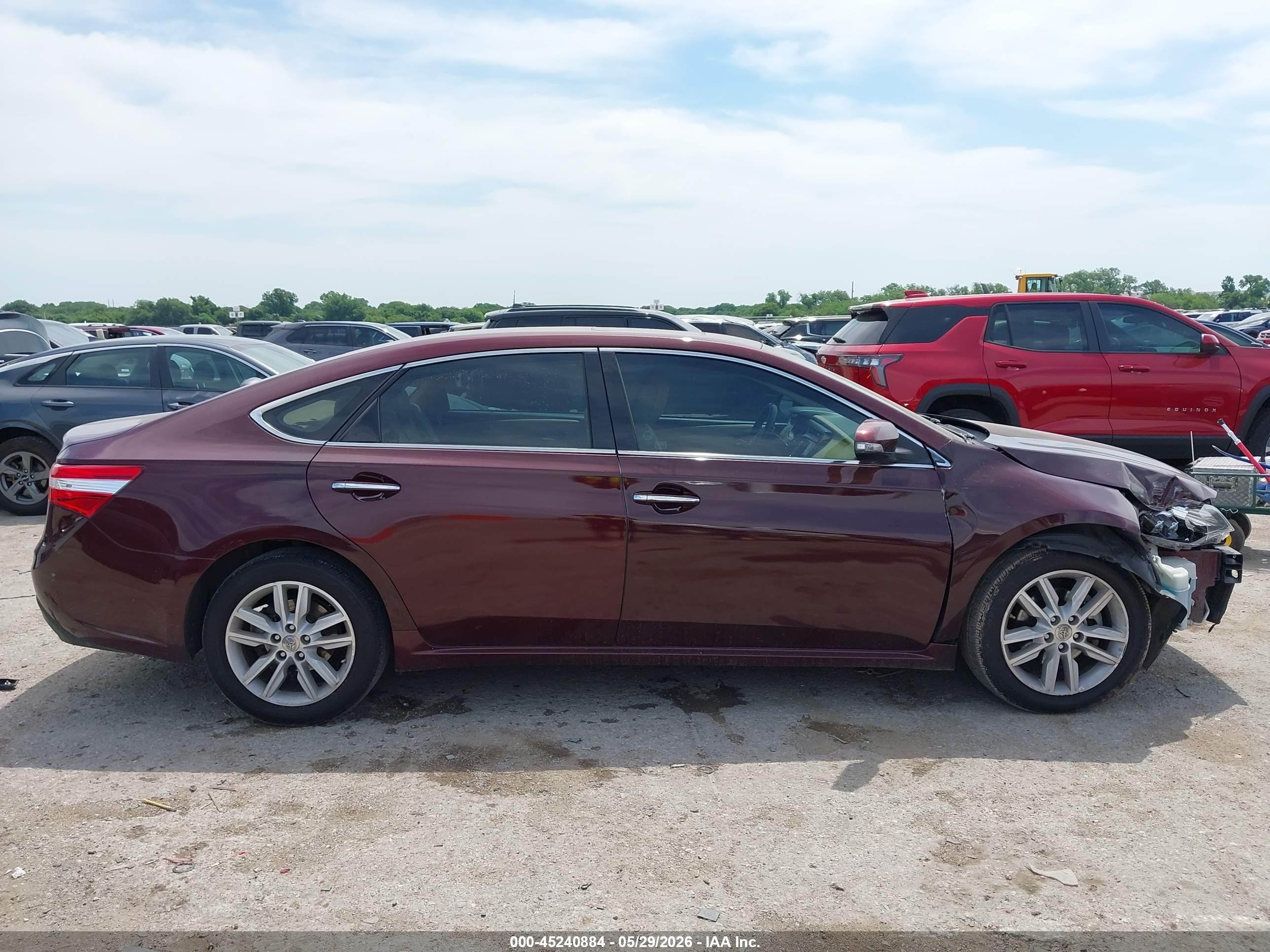 2014 Toyota Avalon Xle Premium Burgundy vin: 4T1BK1EB4EU082572