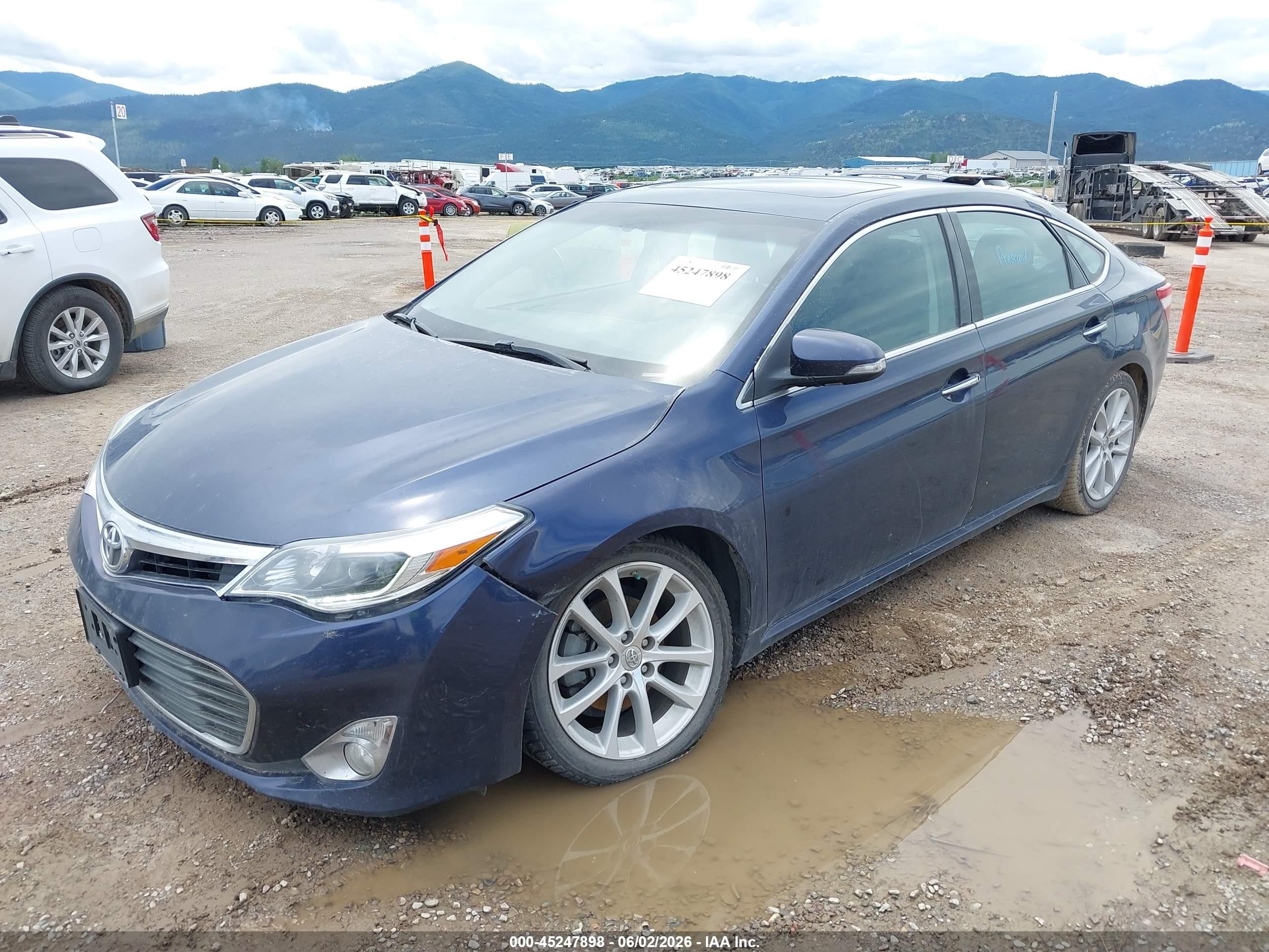 2014 Toyota Avalon Limited Синий vin: 4T1BK1EB4EU122147