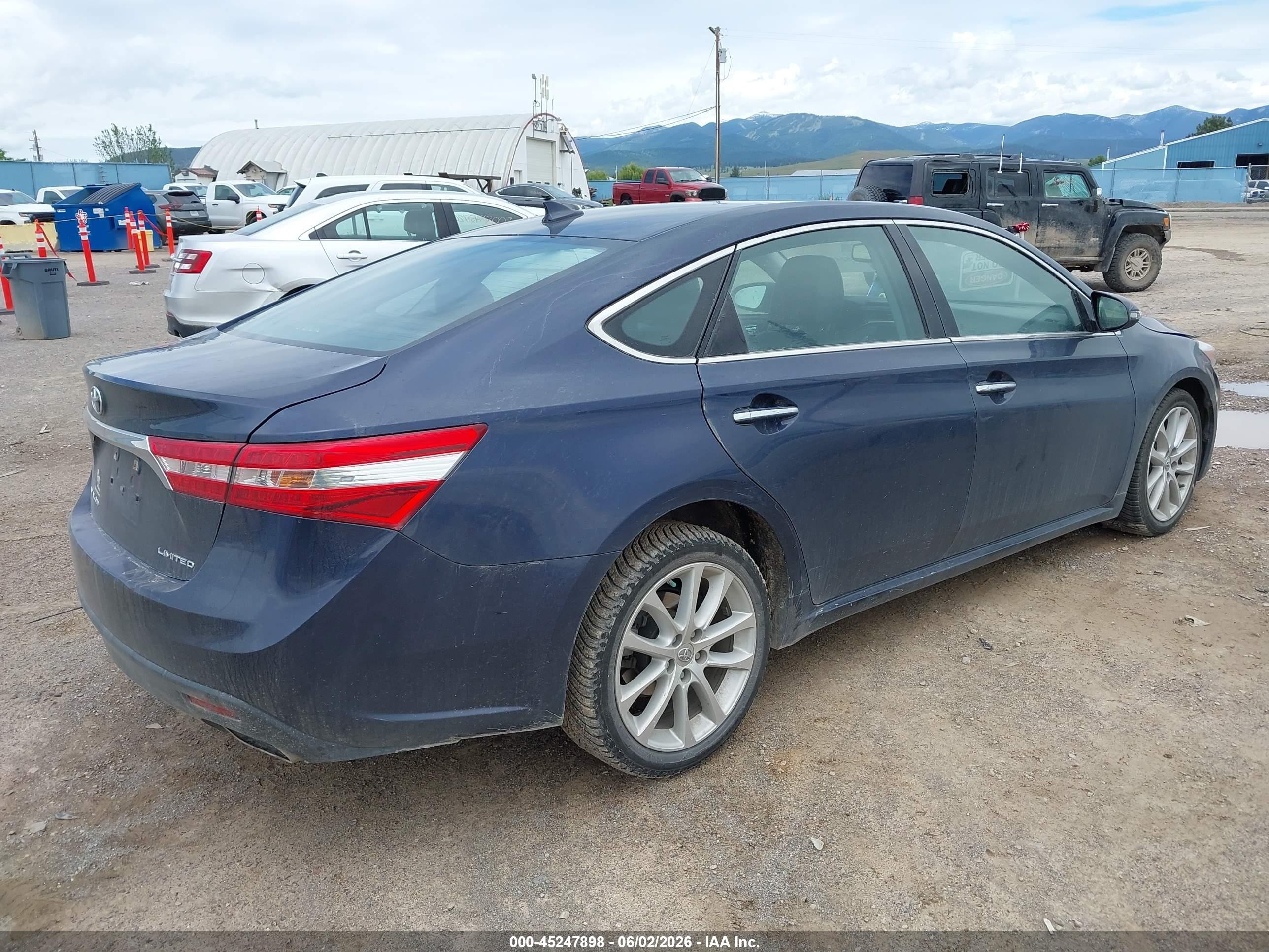 2014 Toyota Avalon Limited Синий vin: 4T1BK1EB4EU122147