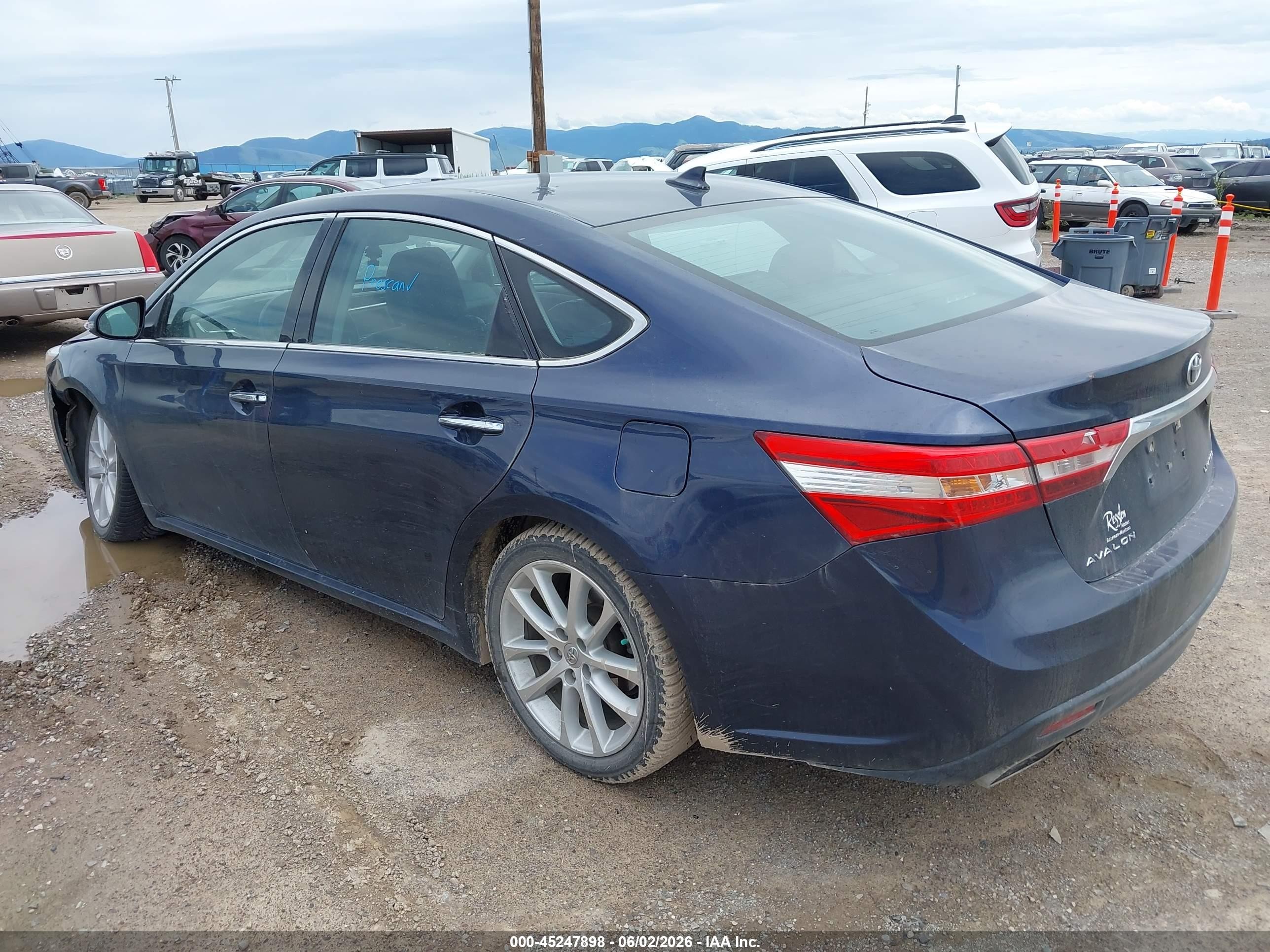 2014 Toyota Avalon Limited Синий vin: 4T1BK1EB4EU122147