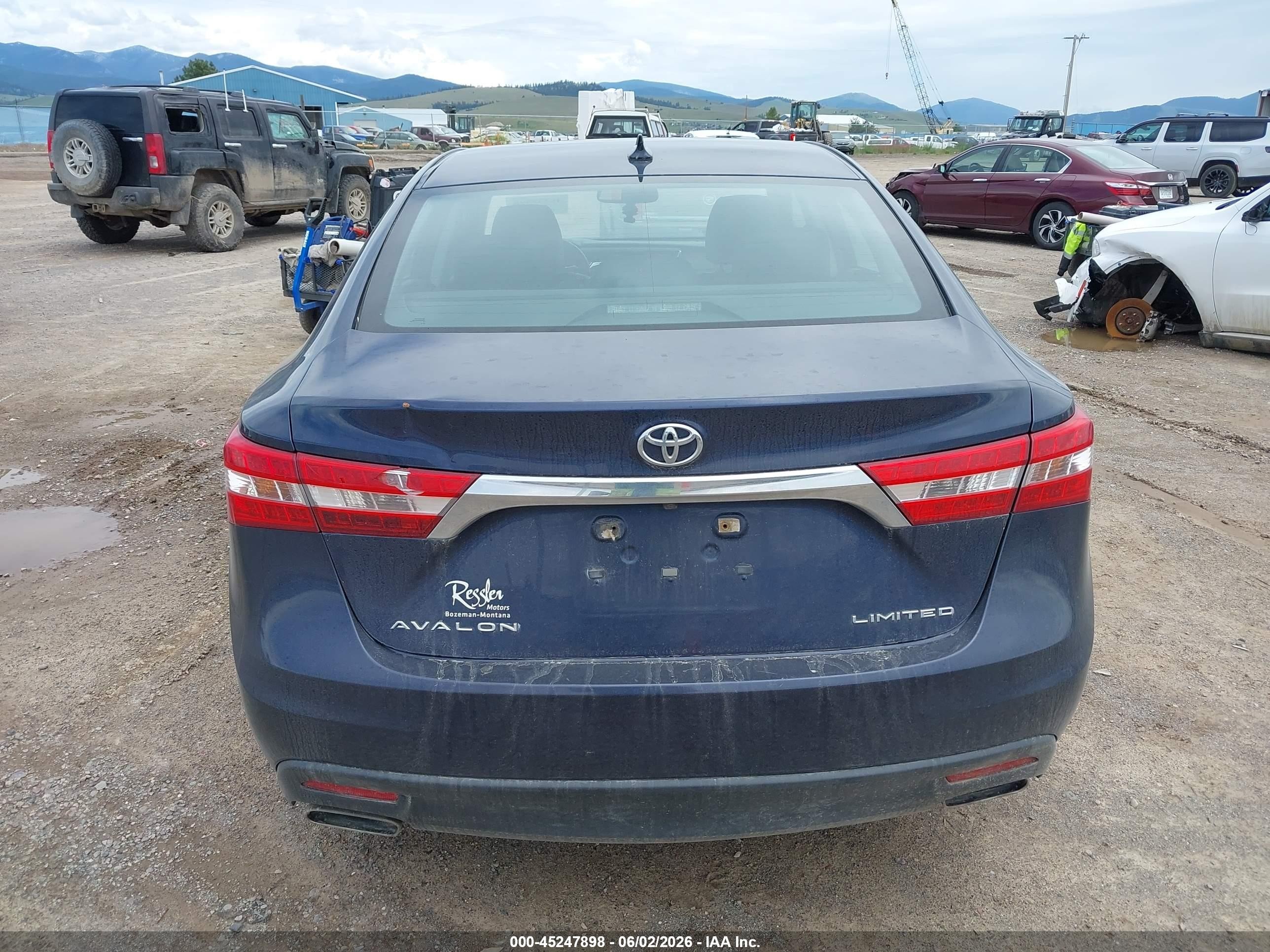 2014 Toyota Avalon Limited Синий vin: 4T1BK1EB4EU122147