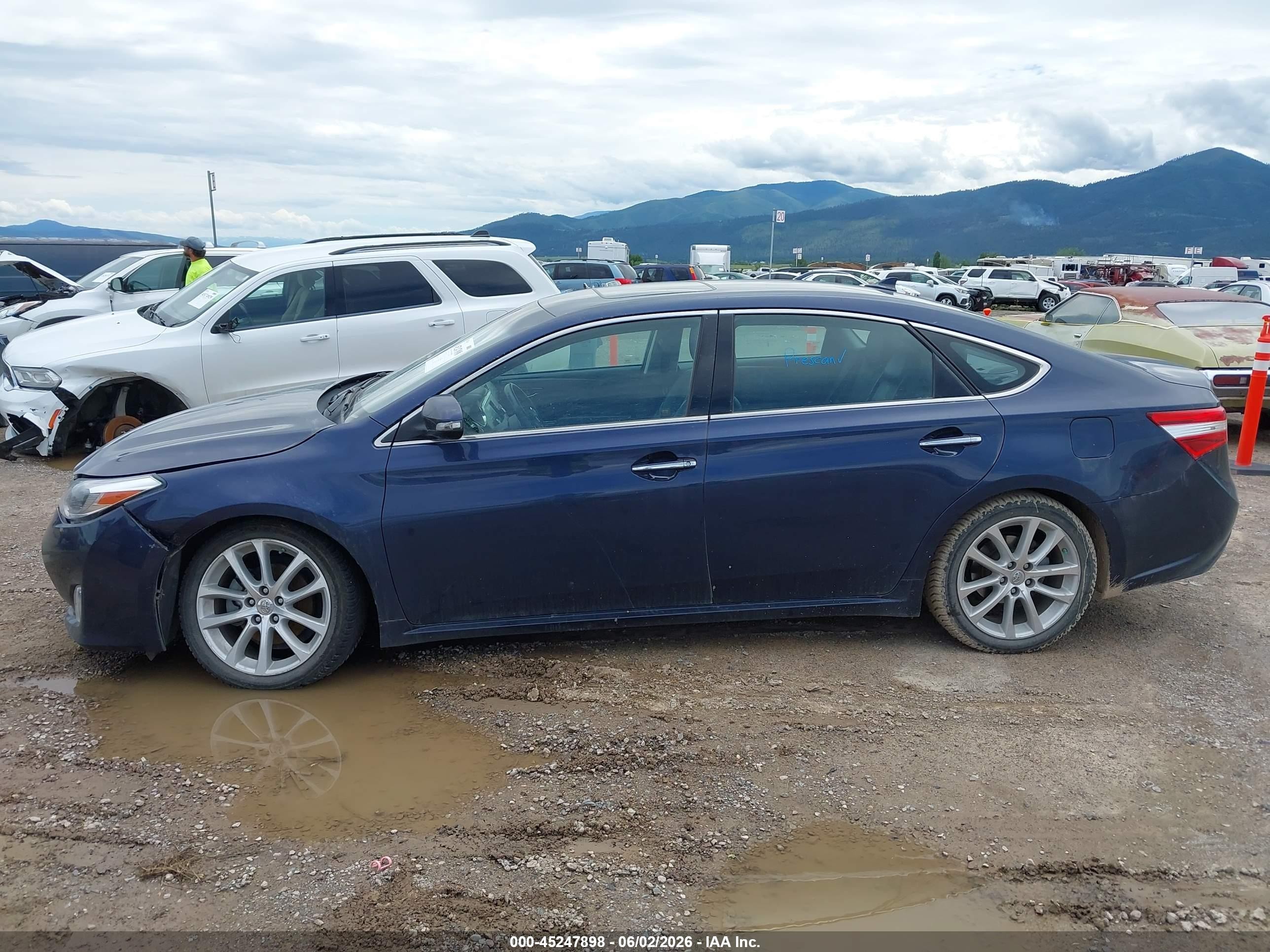 2014 Toyota Avalon Limited Синий vin: 4T1BK1EB4EU122147