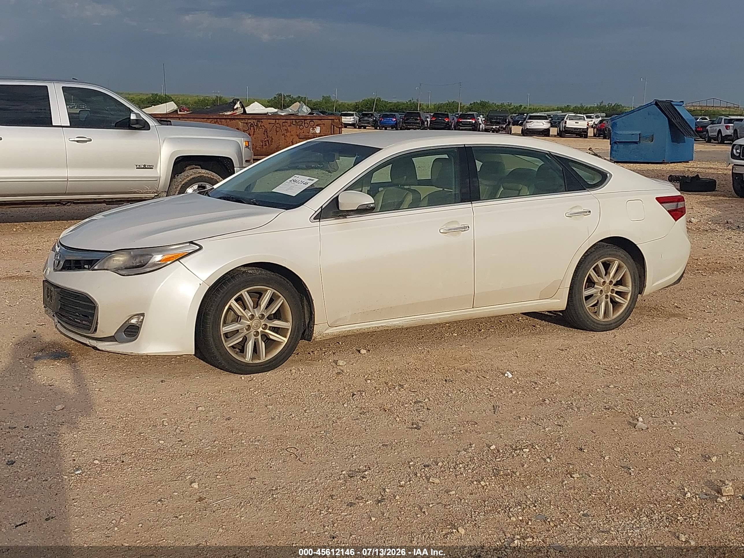 2015 Toyota Avalon Xle White vin: 4T1BK1EB4FU147874