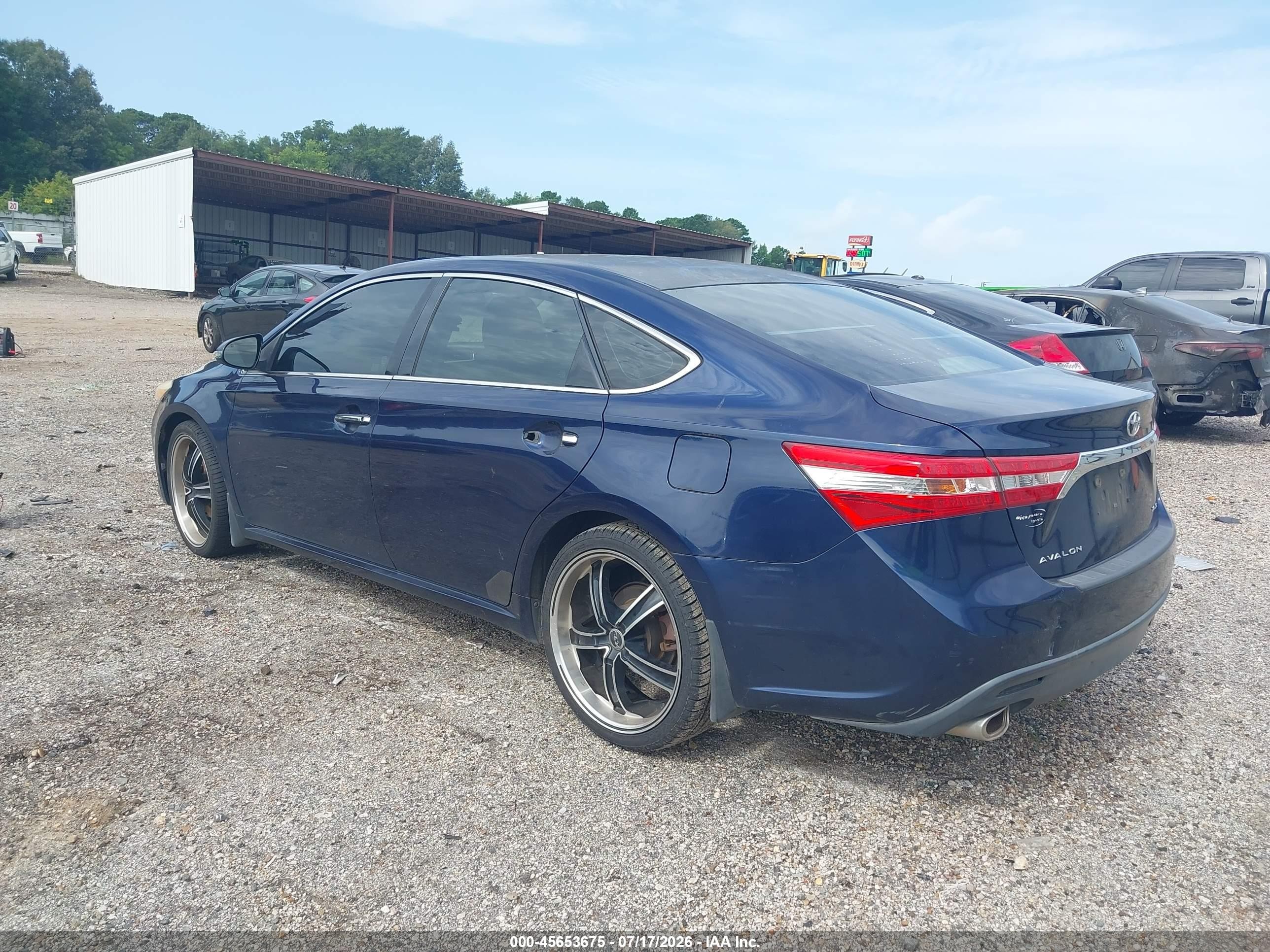 2013 Toyota Avalon Xle Blue vin: 4T1BK1EB5DU044332