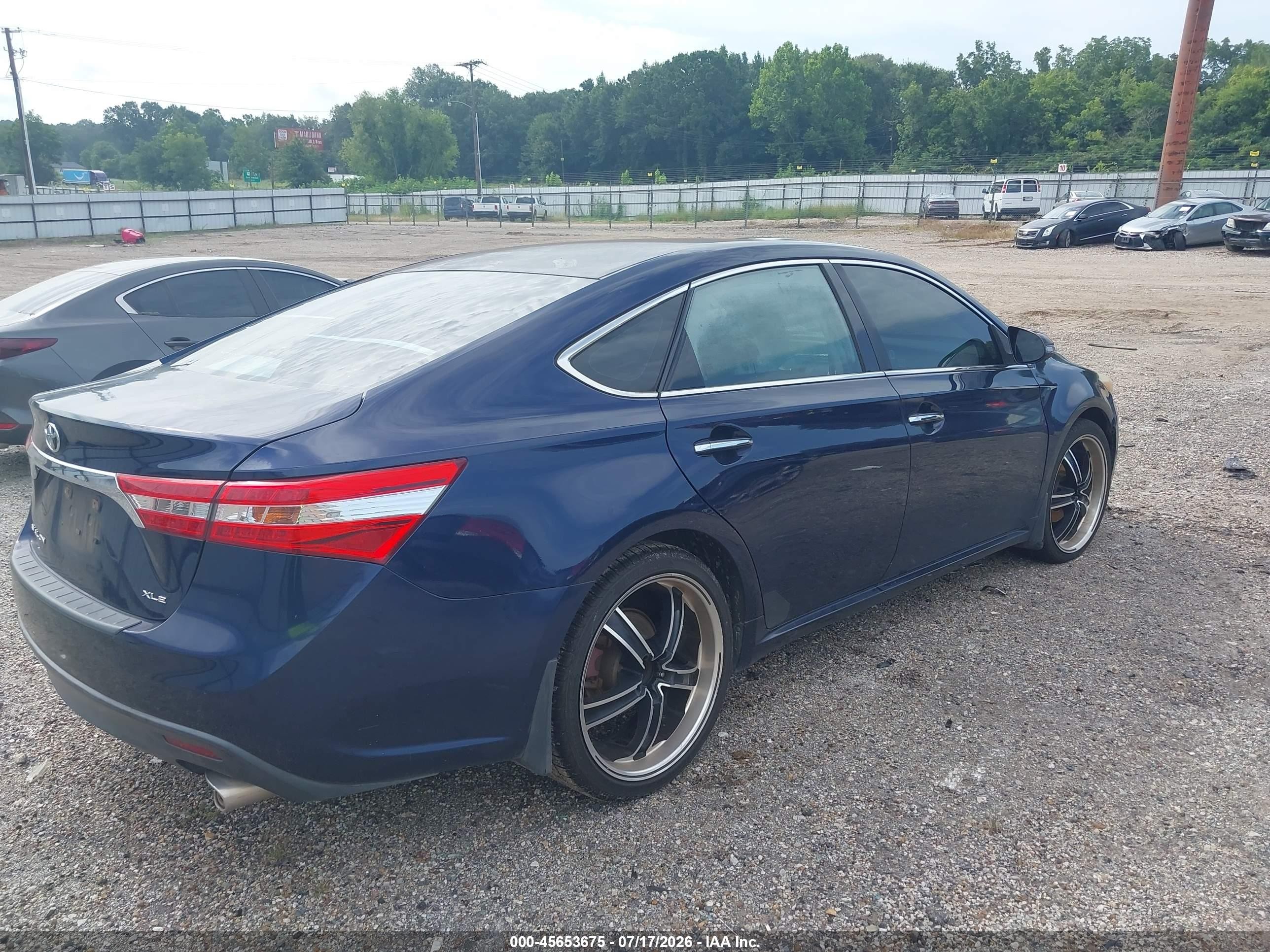 2013 Toyota Avalon Xle Blue vin: 4T1BK1EB5DU044332