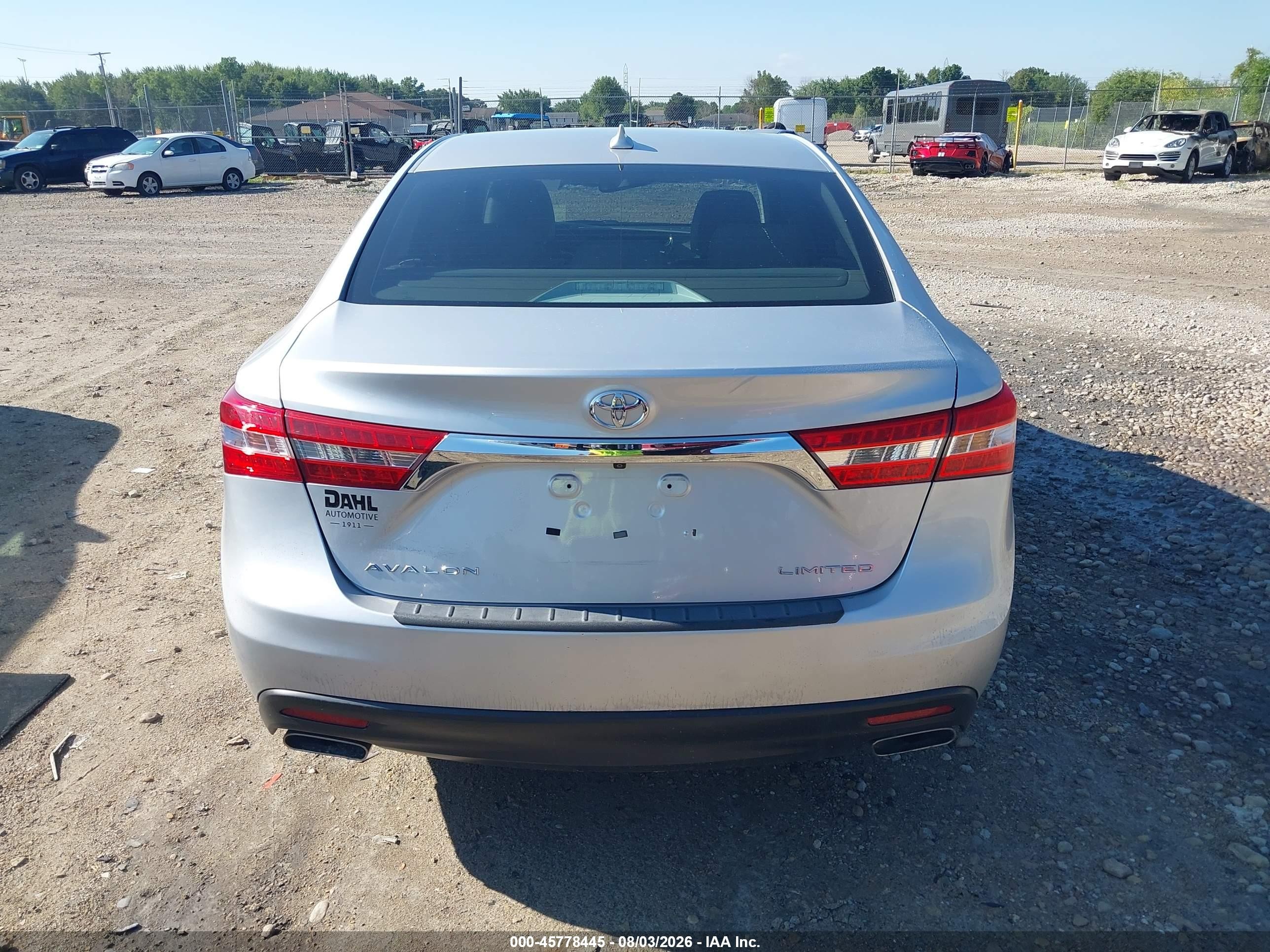 2013 Toyota Avalon Limited Silver vin: 4T1BK1EB5DU047277