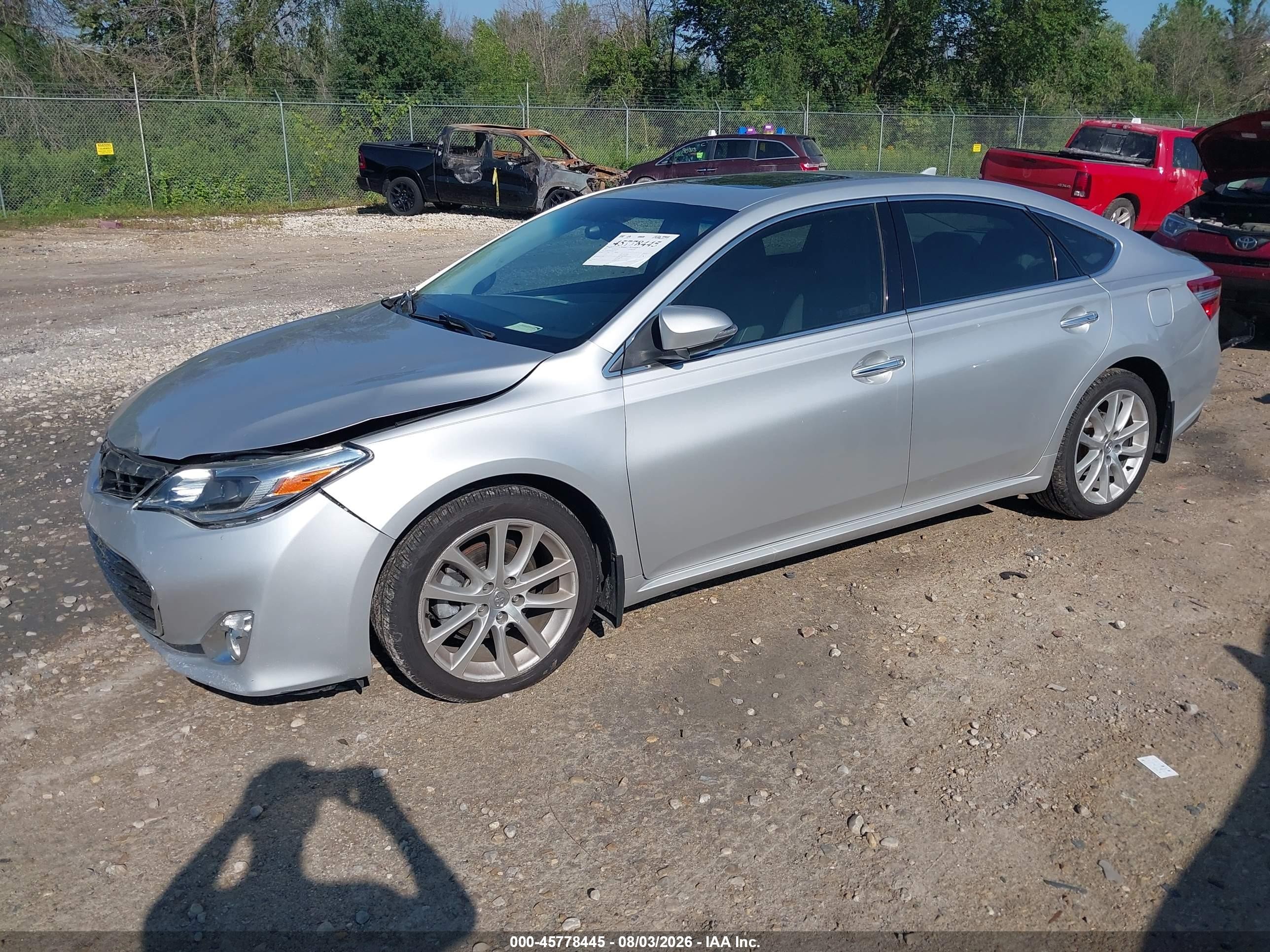 2013 Toyota Avalon Limited Silver vin: 4T1BK1EB5DU047277