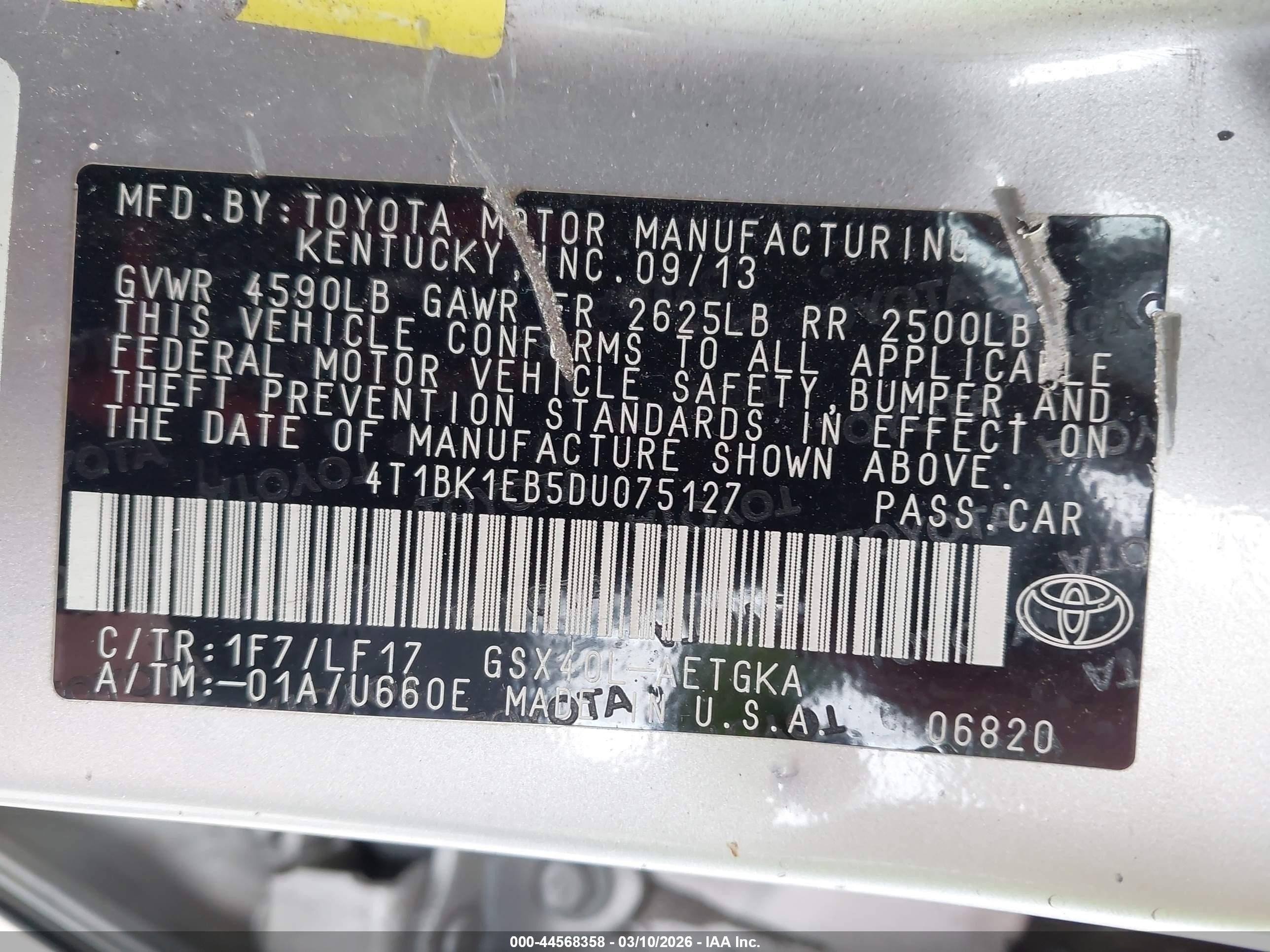 2013 Toyota Avalon Xle Premium Silver vin: 4T1BK1EB5DU075127