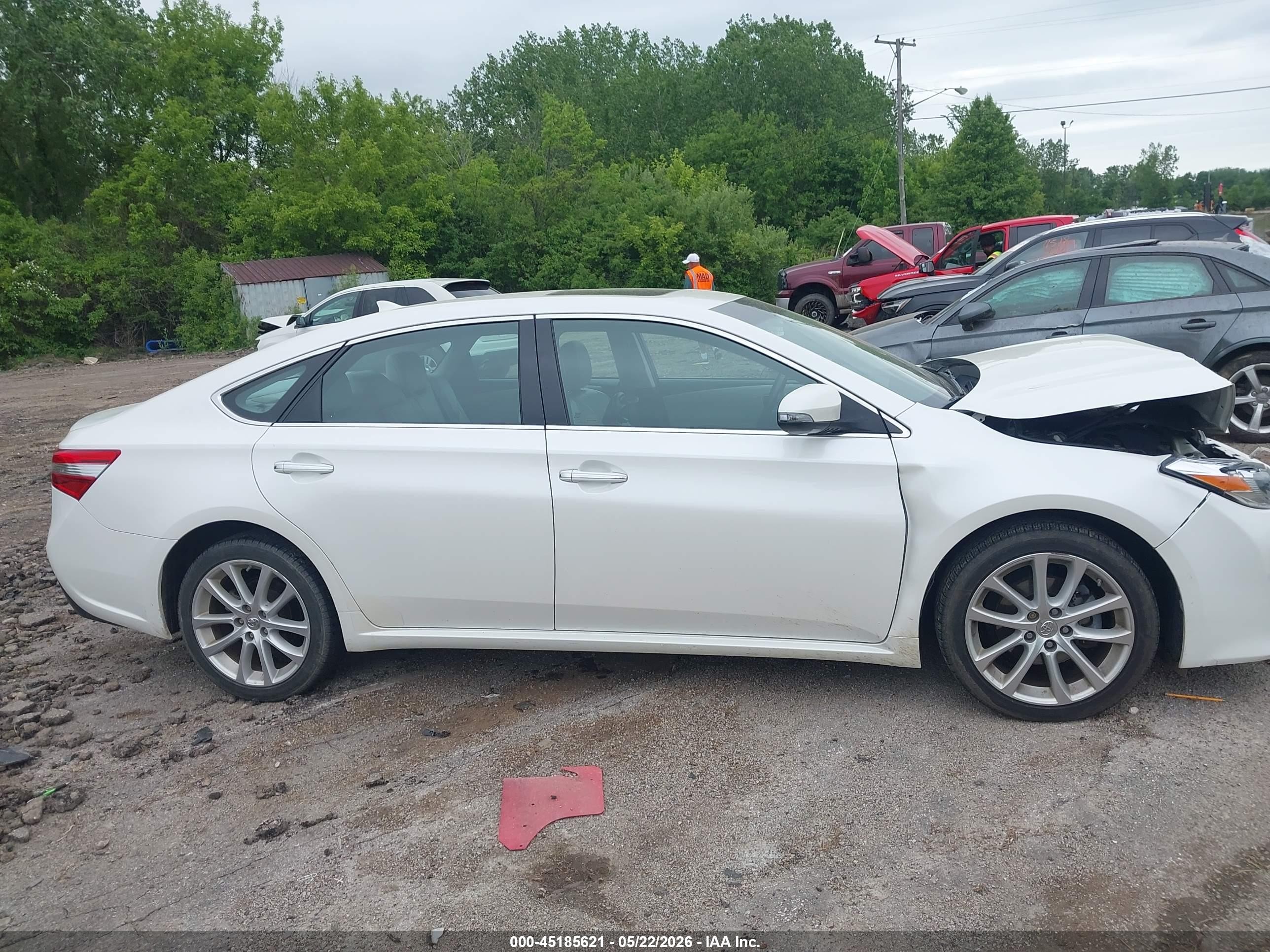 2014 Toyota Avalon Limited White vin: 4T1BK1EB5EU097078