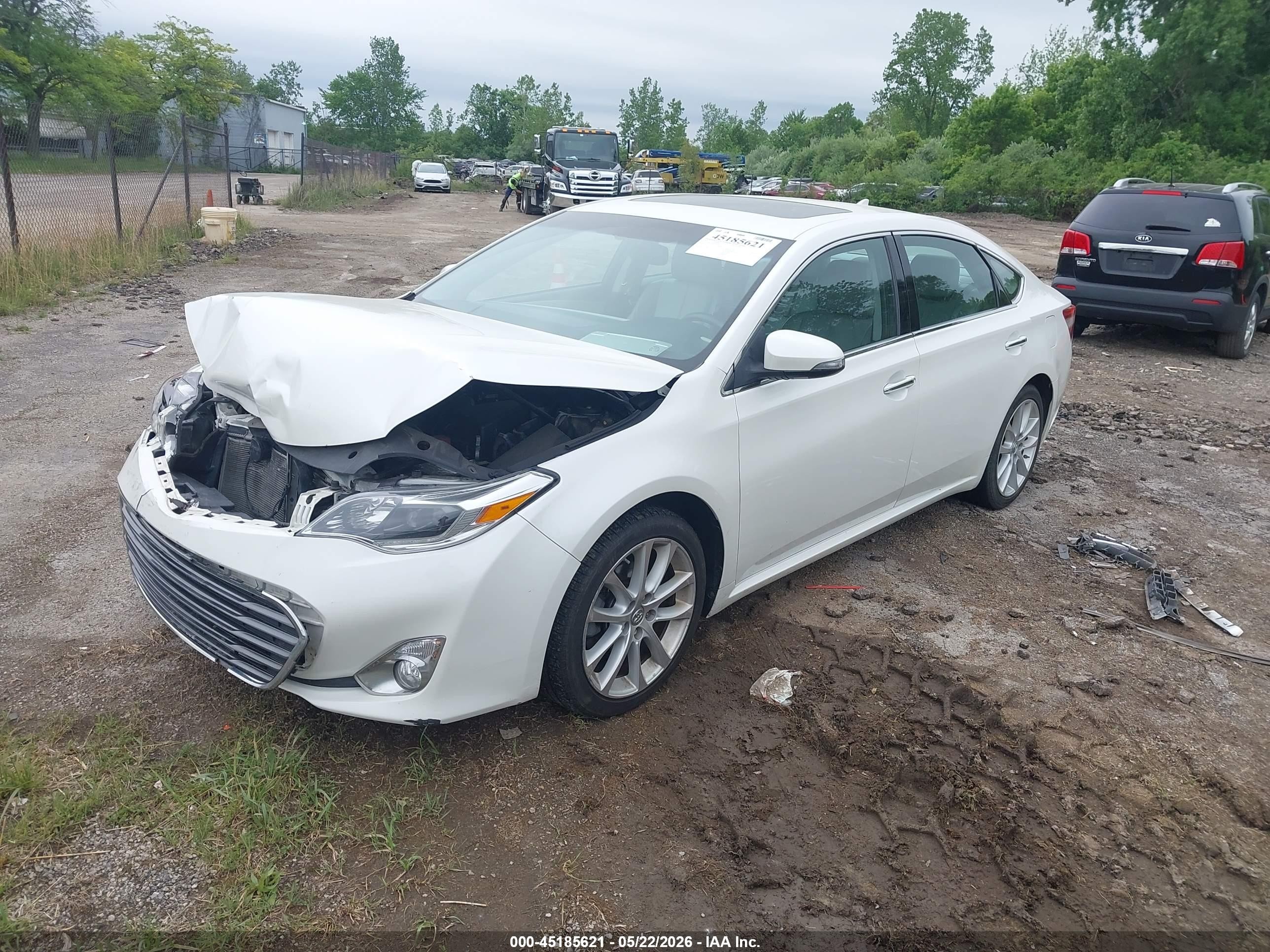 2014 Toyota Avalon Limited White vin: 4T1BK1EB5EU097078