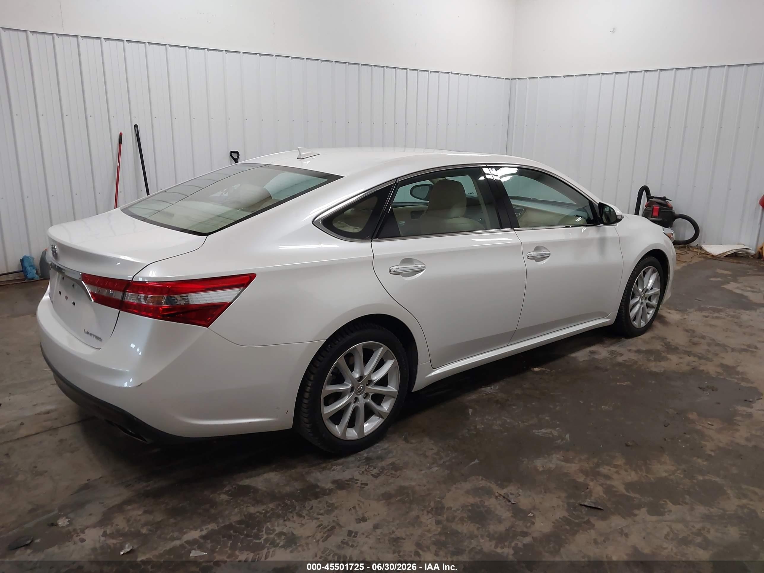 2014 Toyota Avalon Limited White vin: 4T1BK1EB5EU100772