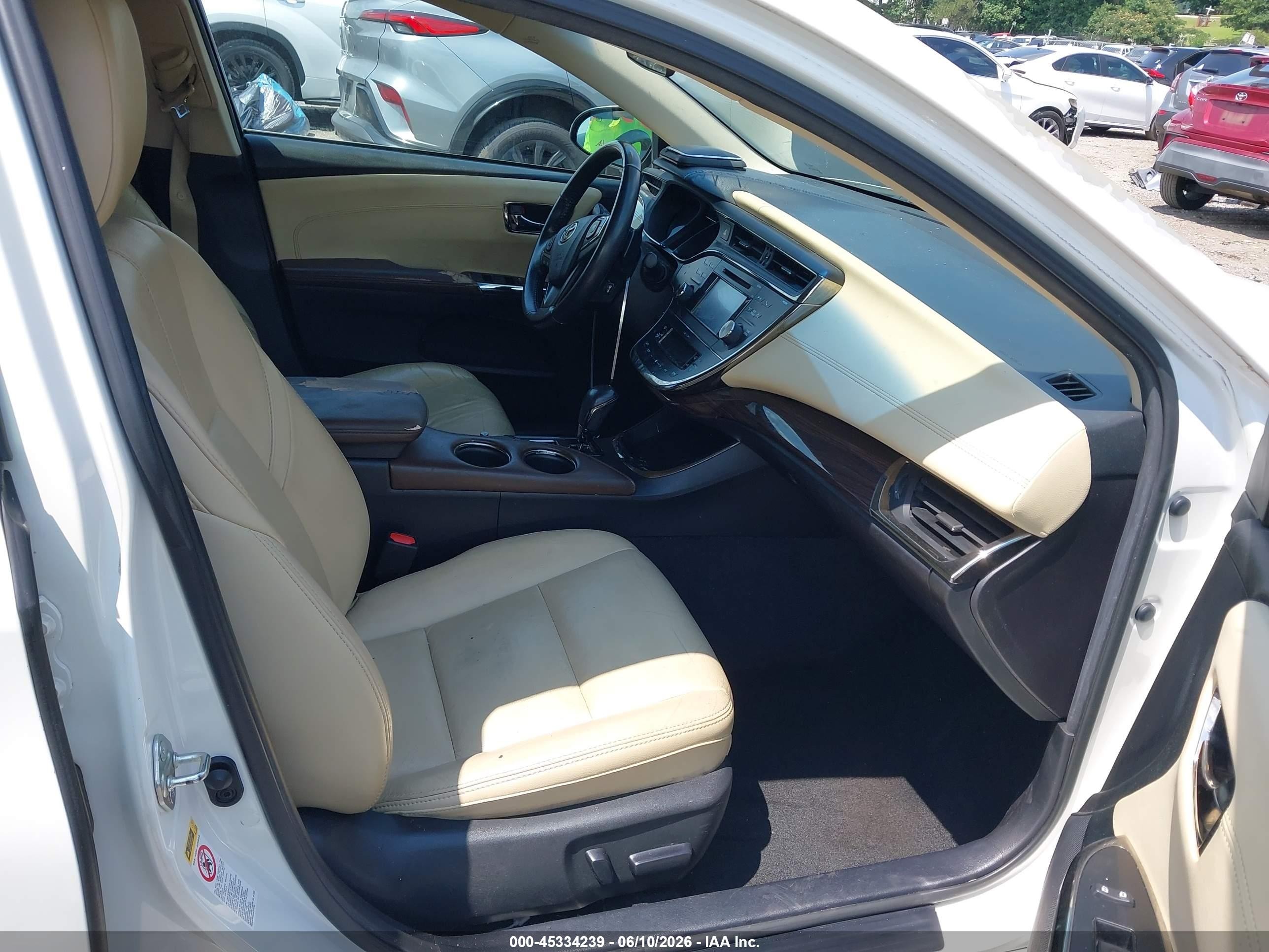 2015 Toyota Avalon Xle White vin: 4T1BK1EB5FU167664