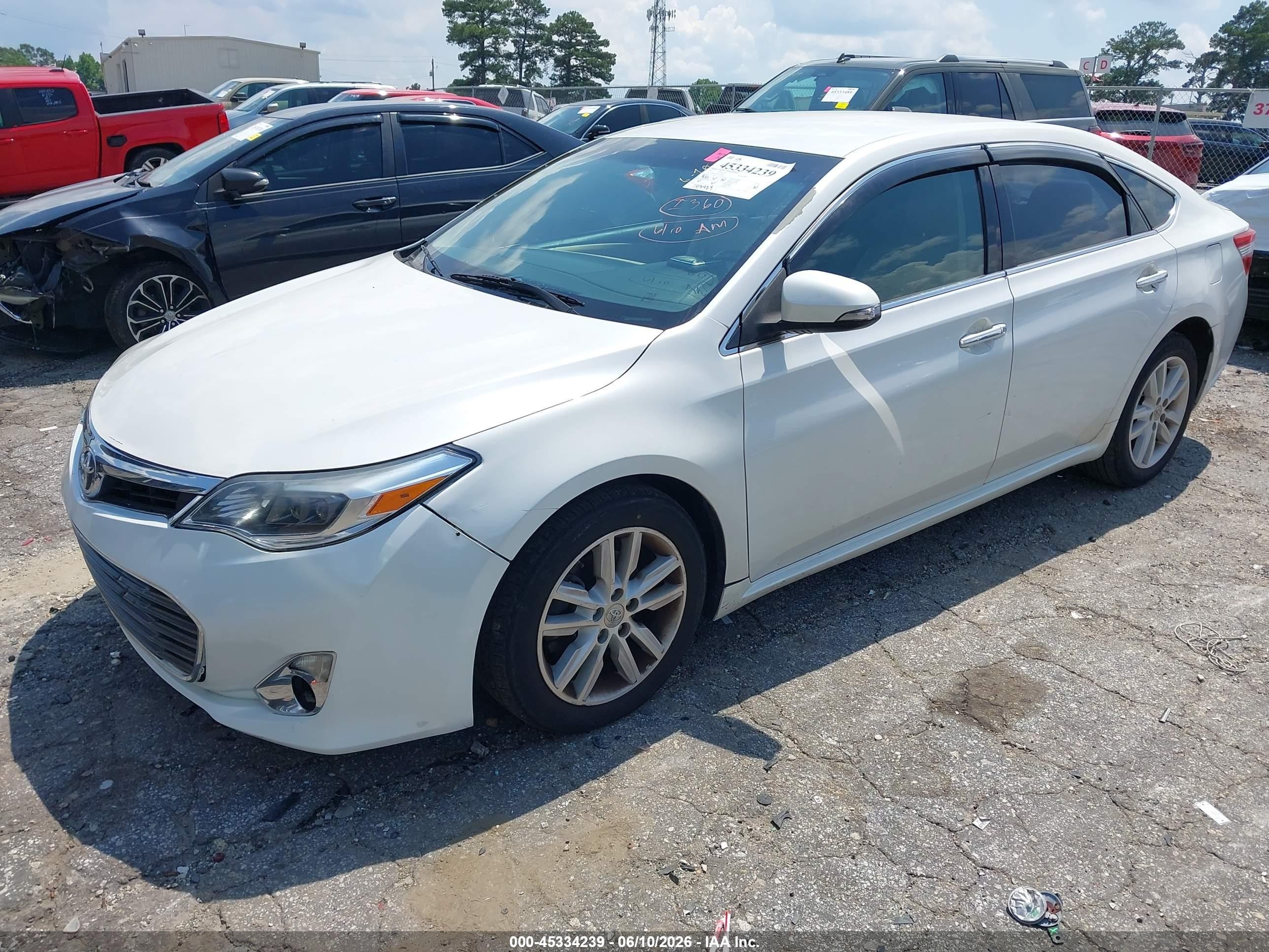 2015 Toyota Avalon Xle White vin: 4T1BK1EB5FU167664