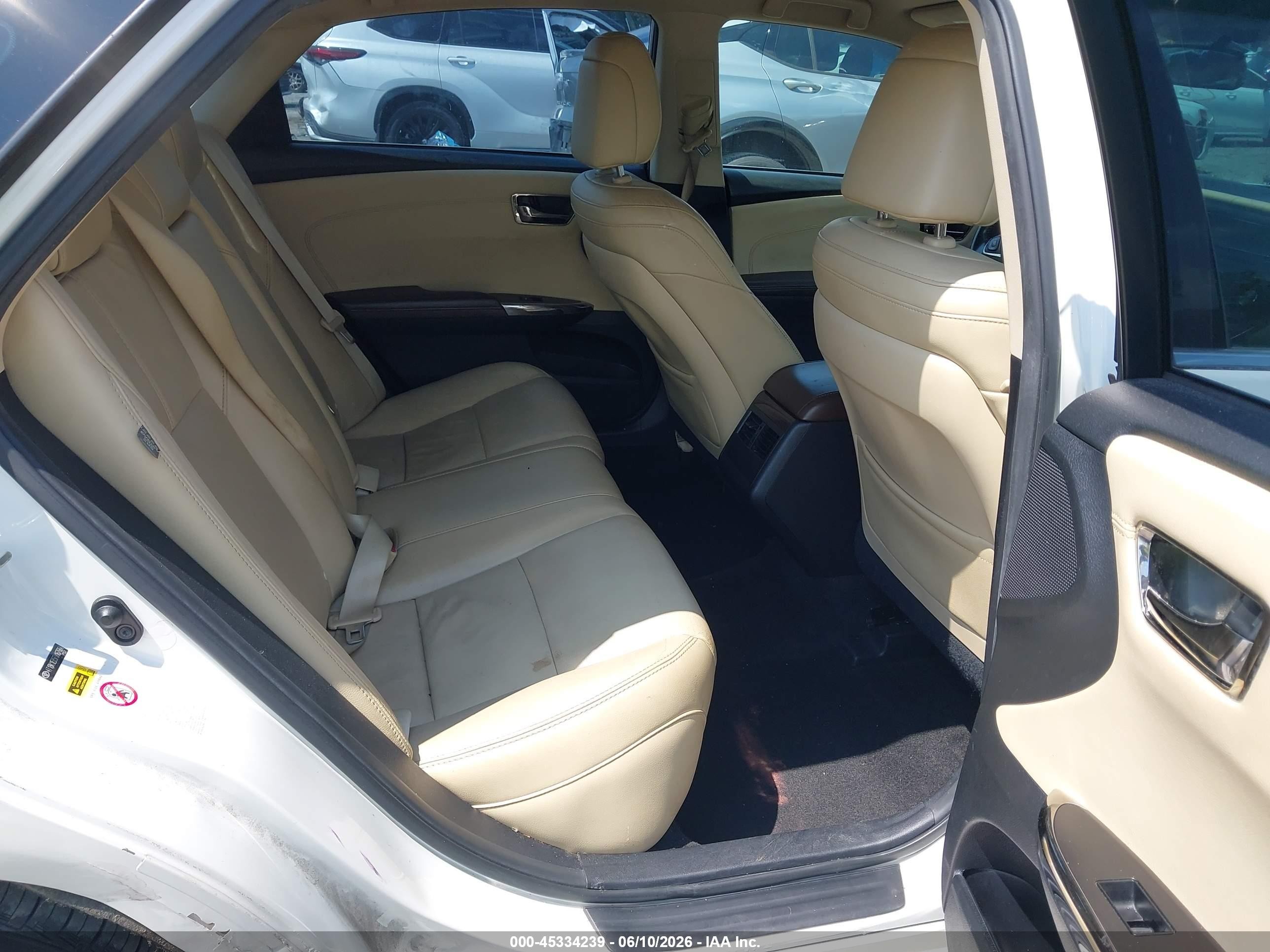 2015 Toyota Avalon Xle White vin: 4T1BK1EB5FU167664