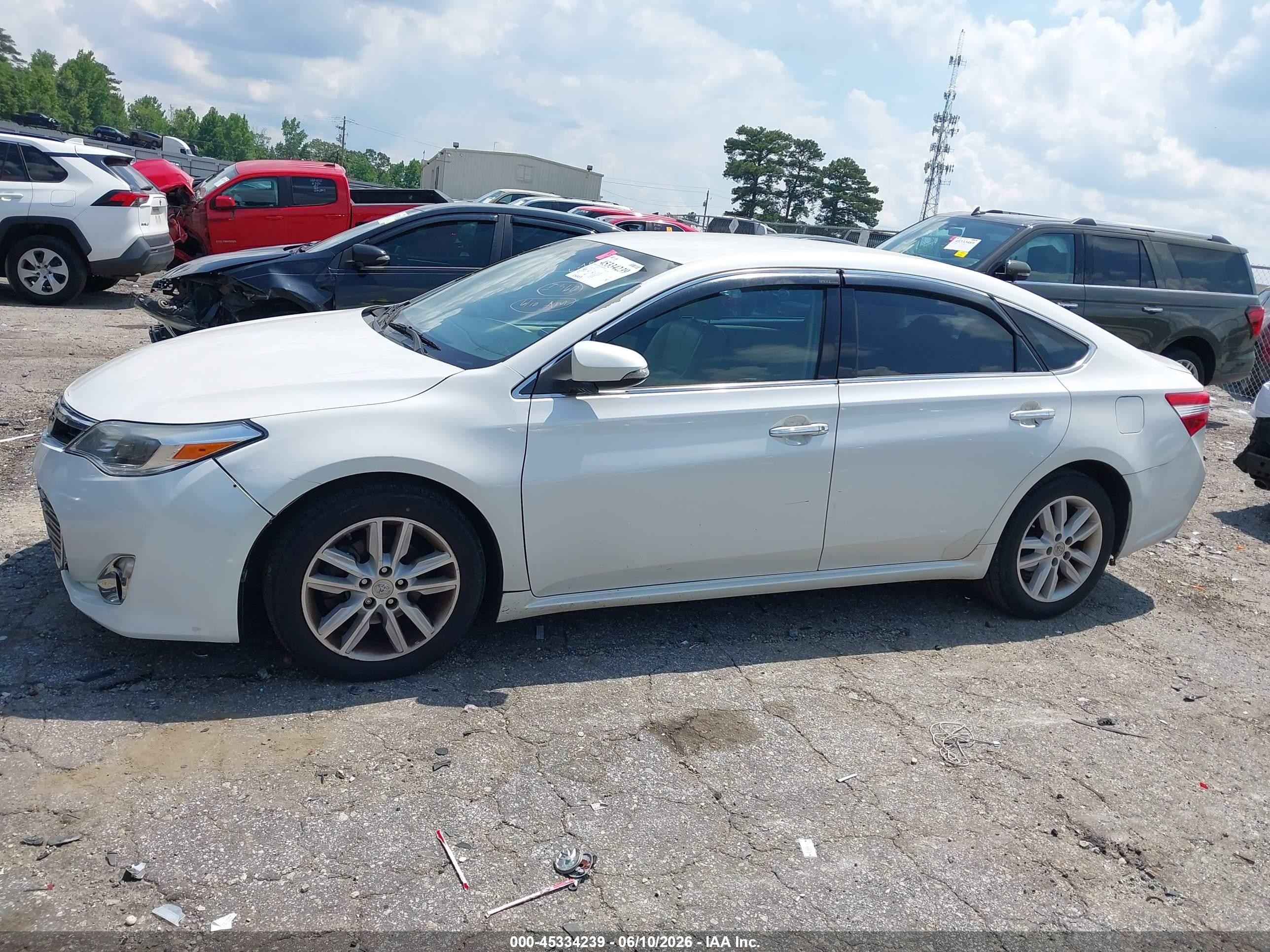 2015 Toyota Avalon Xle White vin: 4T1BK1EB5FU167664