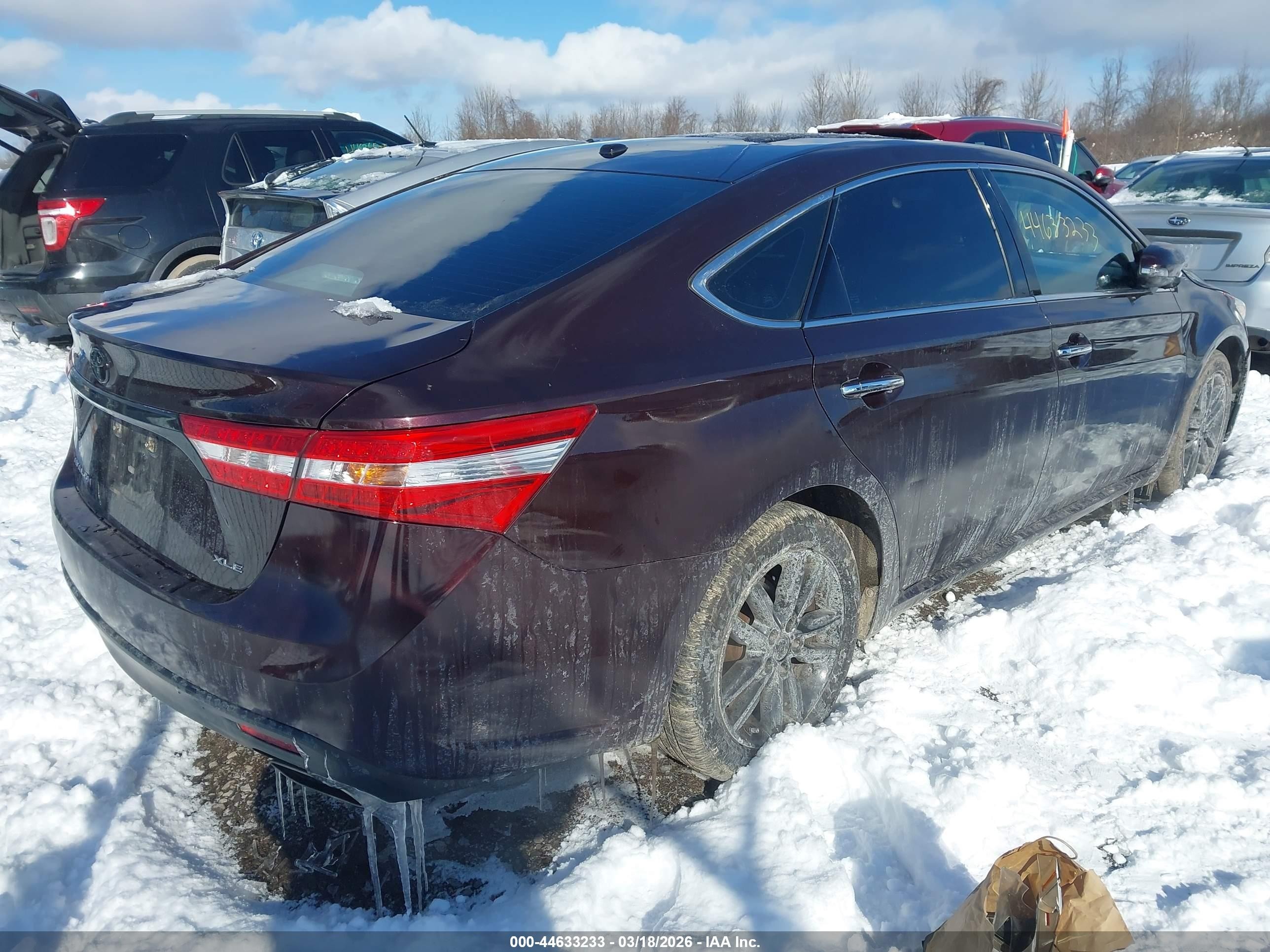 2015 Toyota Avalon Xle Purple vin: 4T1BK1EB5FU172265