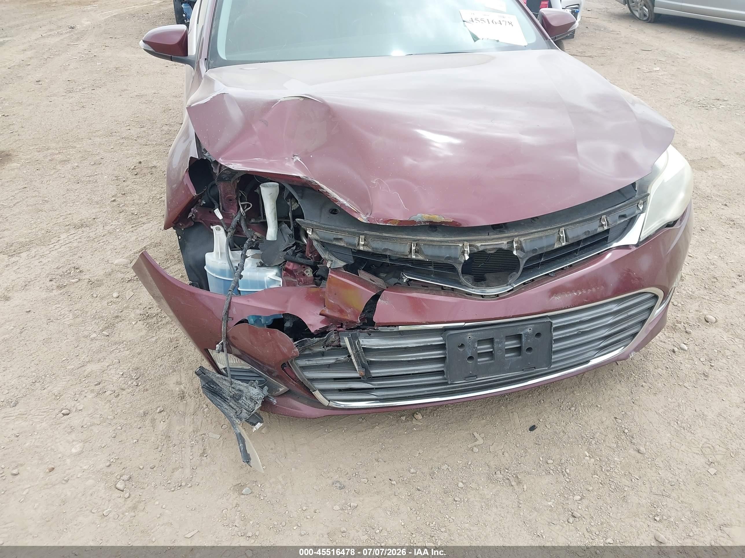 2013 Toyota Avalon Xle Burgundy vin: 4T1BK1EB6DU035655