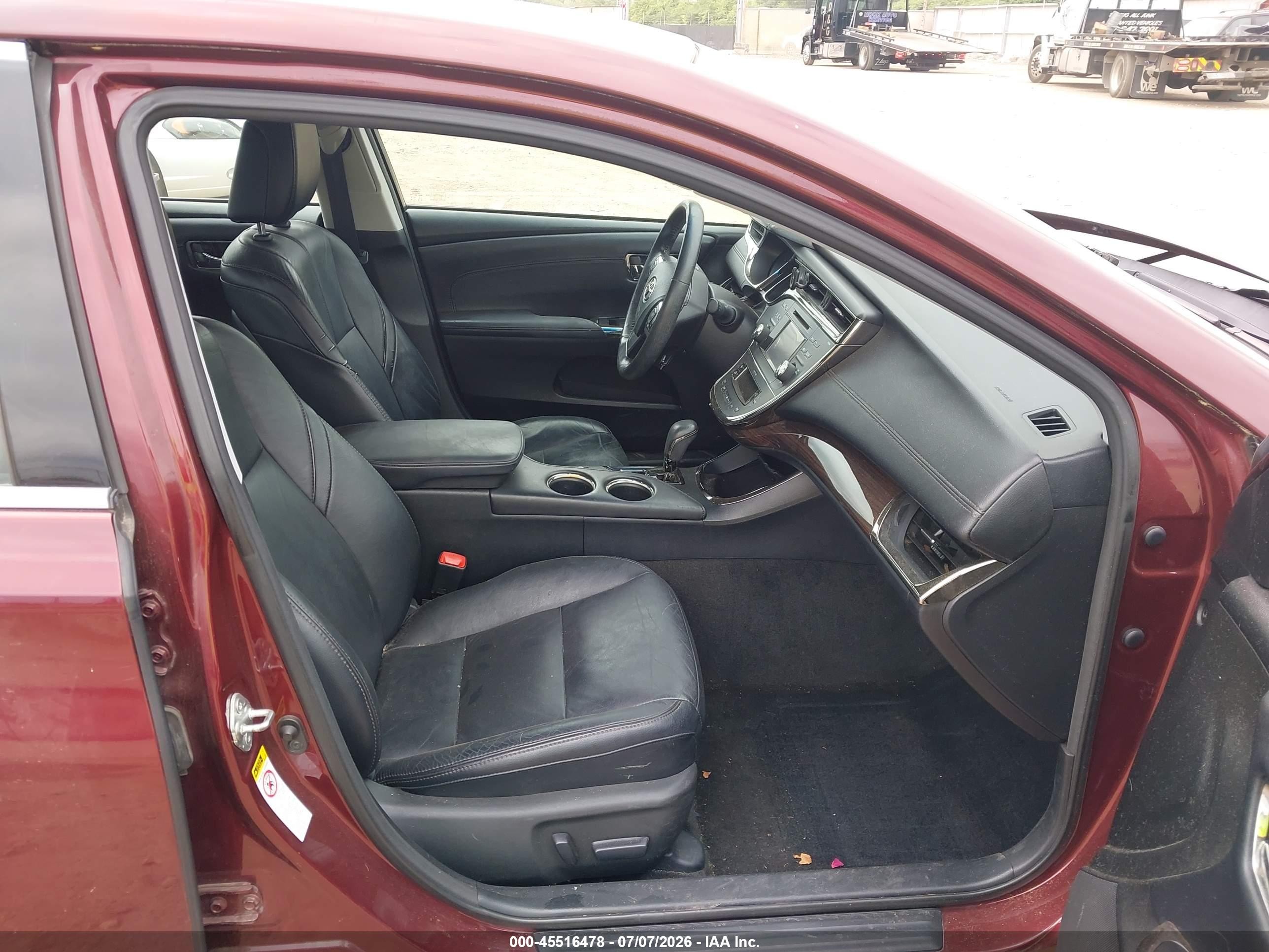 2013 Toyota Avalon Xle Burgundy vin: 4T1BK1EB6DU035655
