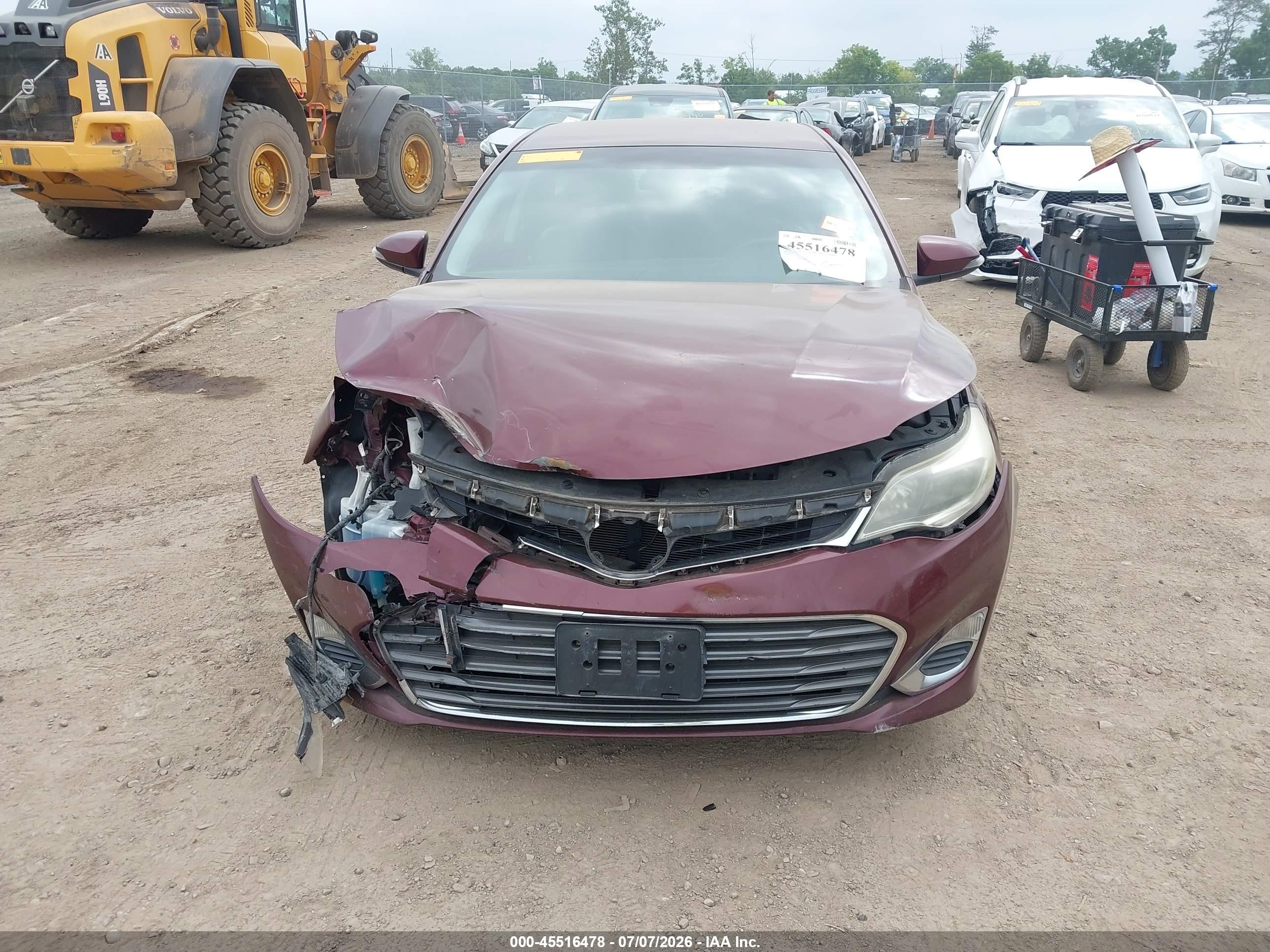 2013 Toyota Avalon Xle Burgundy vin: 4T1BK1EB6DU035655