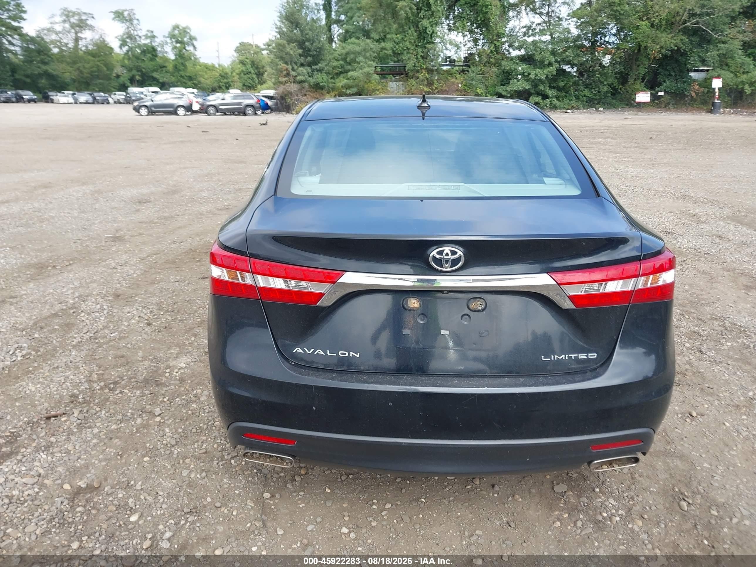 2013 Toyota Avalon Limited Black vin: 4T1BK1EB6DU044033