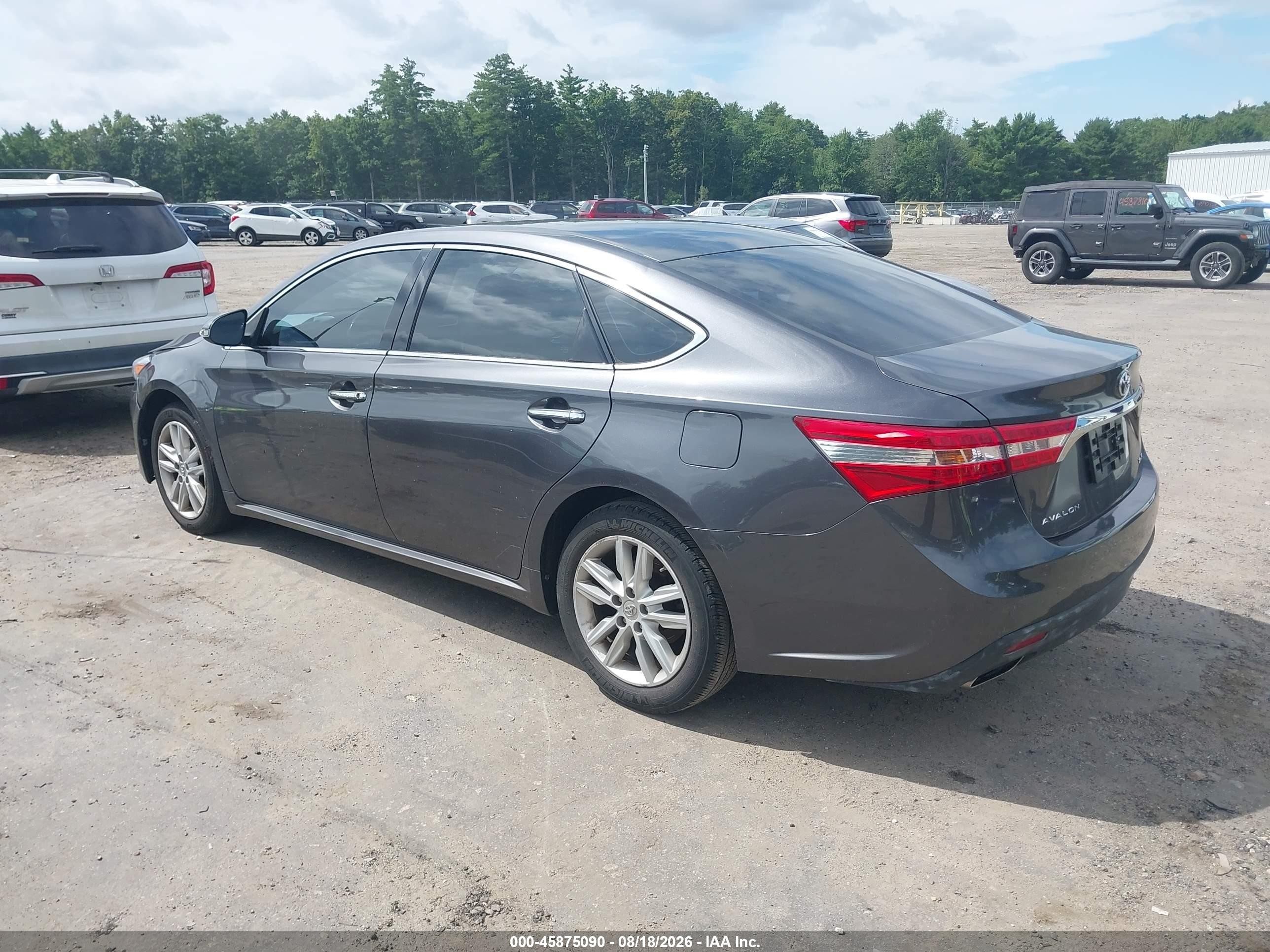 2013 Toyota Avalon Xle Gray vin: 4T1BK1EB6DU048731
