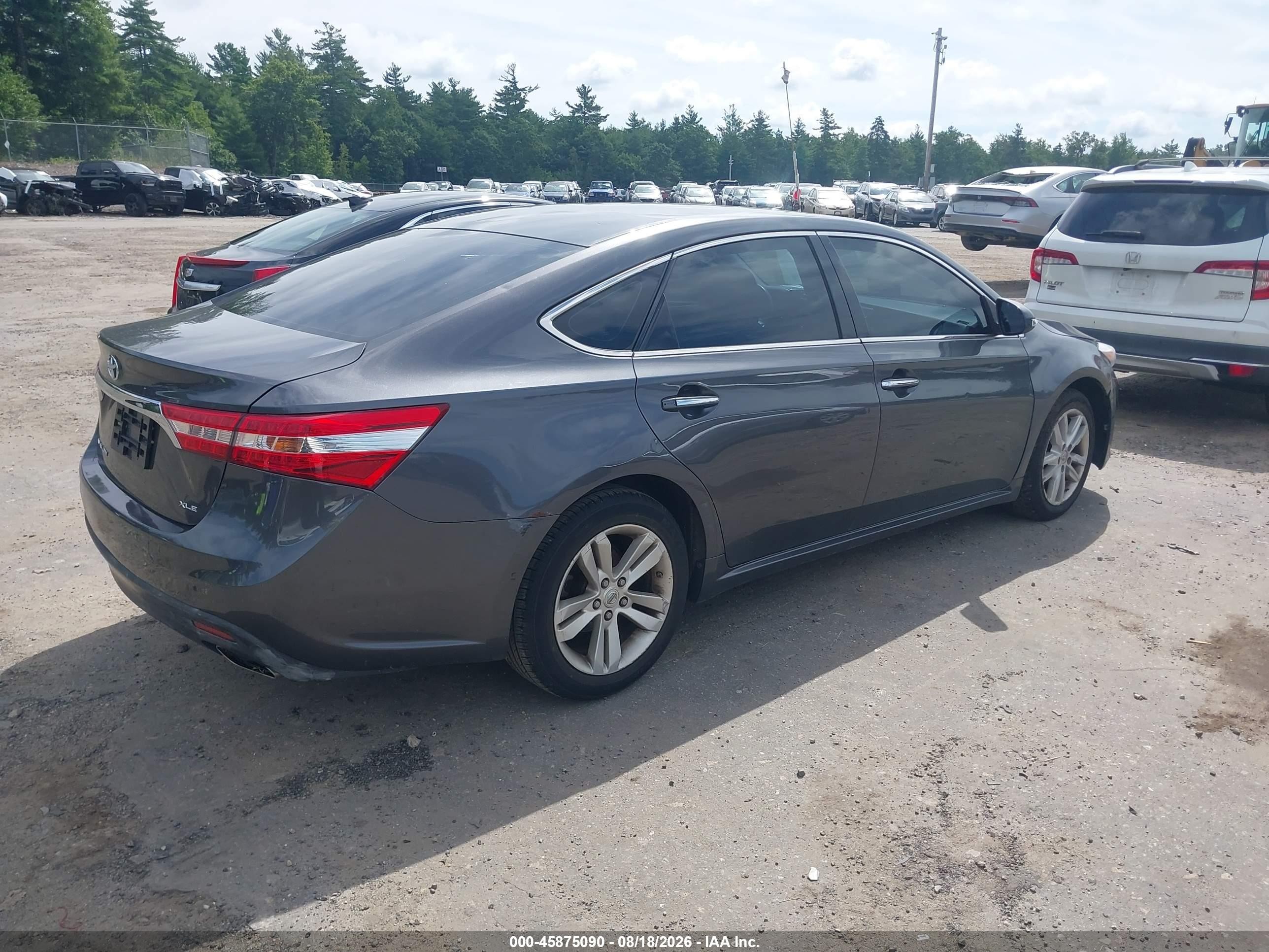 2013 Toyota Avalon Xle Gray vin: 4T1BK1EB6DU048731