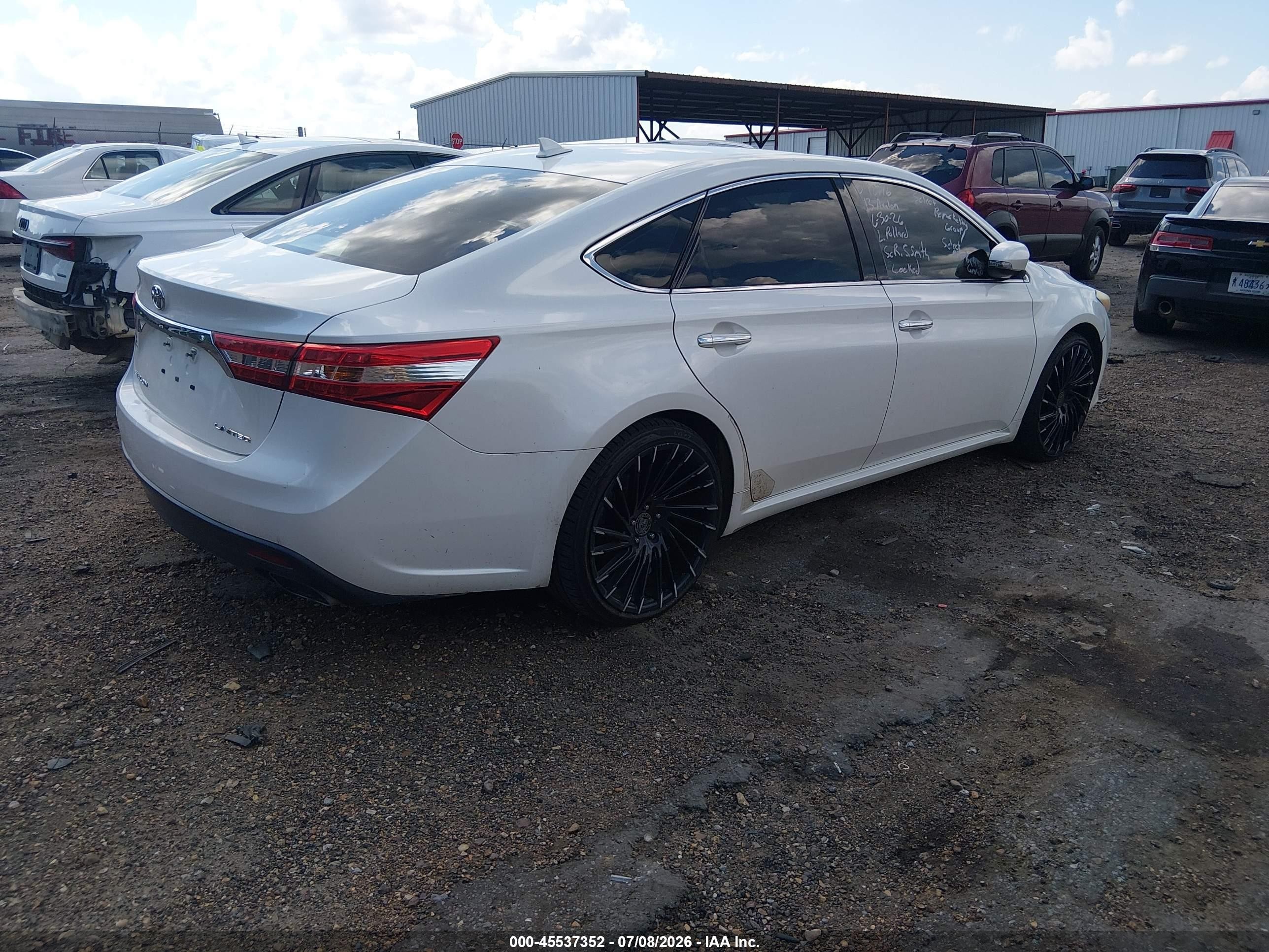 2013 Toyota Avalon Limited White vin: 4T1BK1EB6DU048776