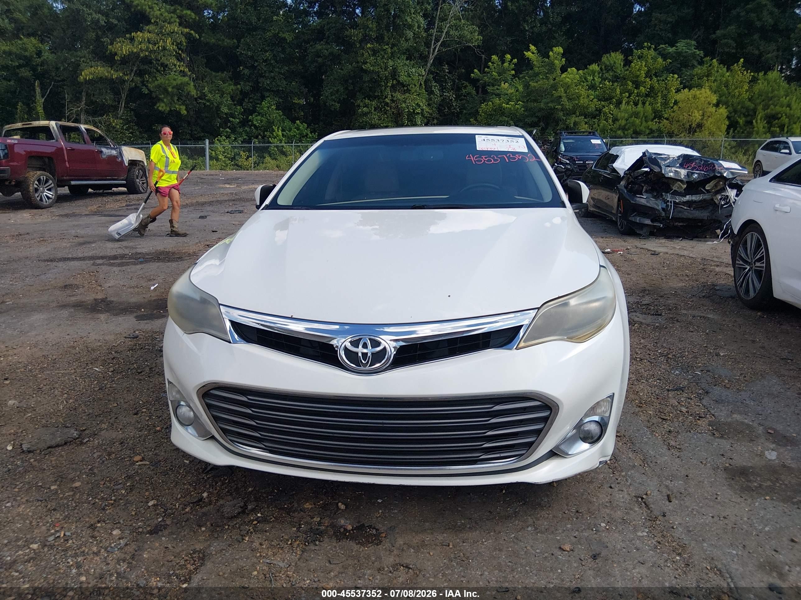 2013 Toyota Avalon Limited White vin: 4T1BK1EB6DU048776