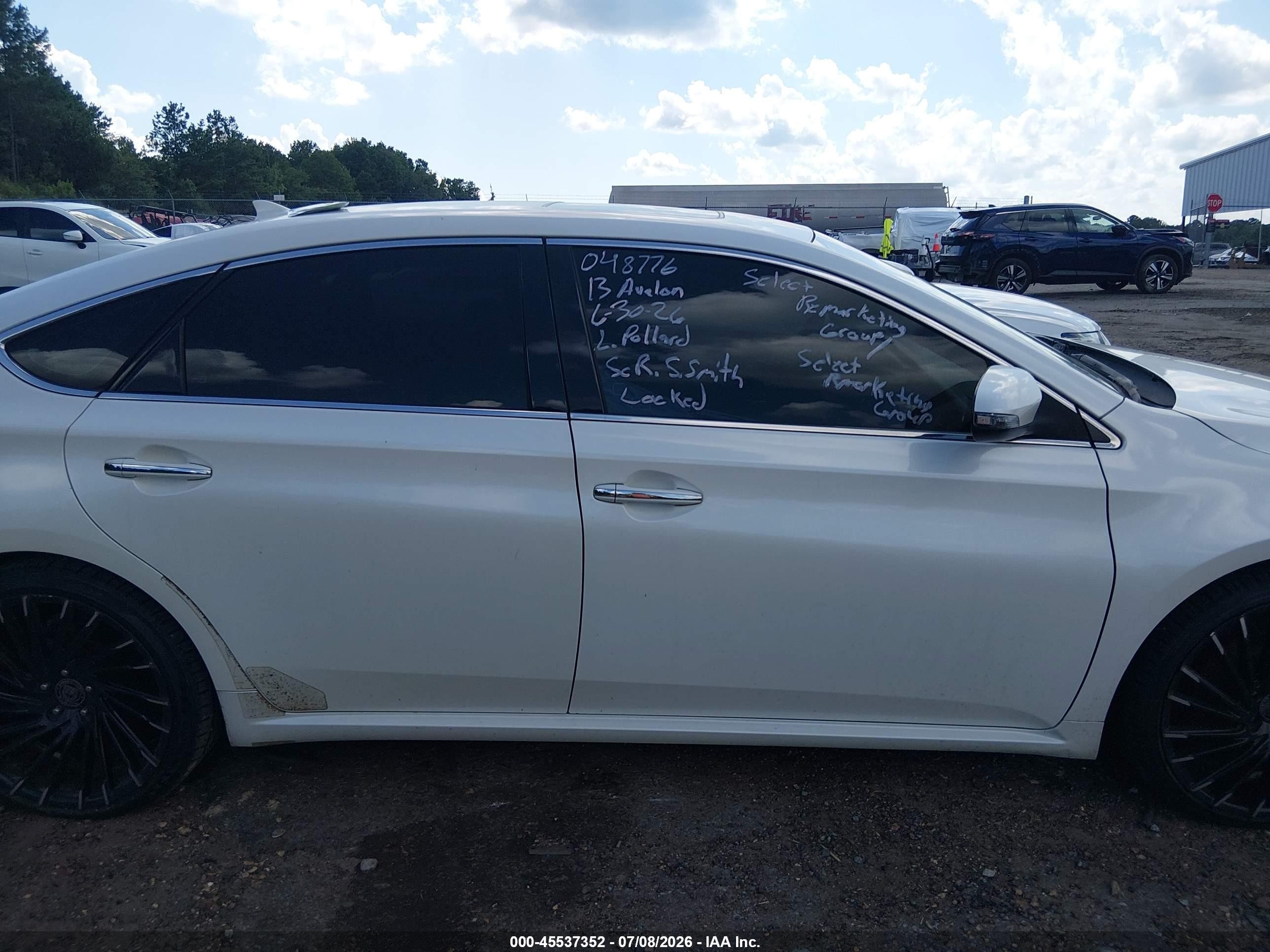 2013 Toyota Avalon Limited White vin: 4T1BK1EB6DU048776