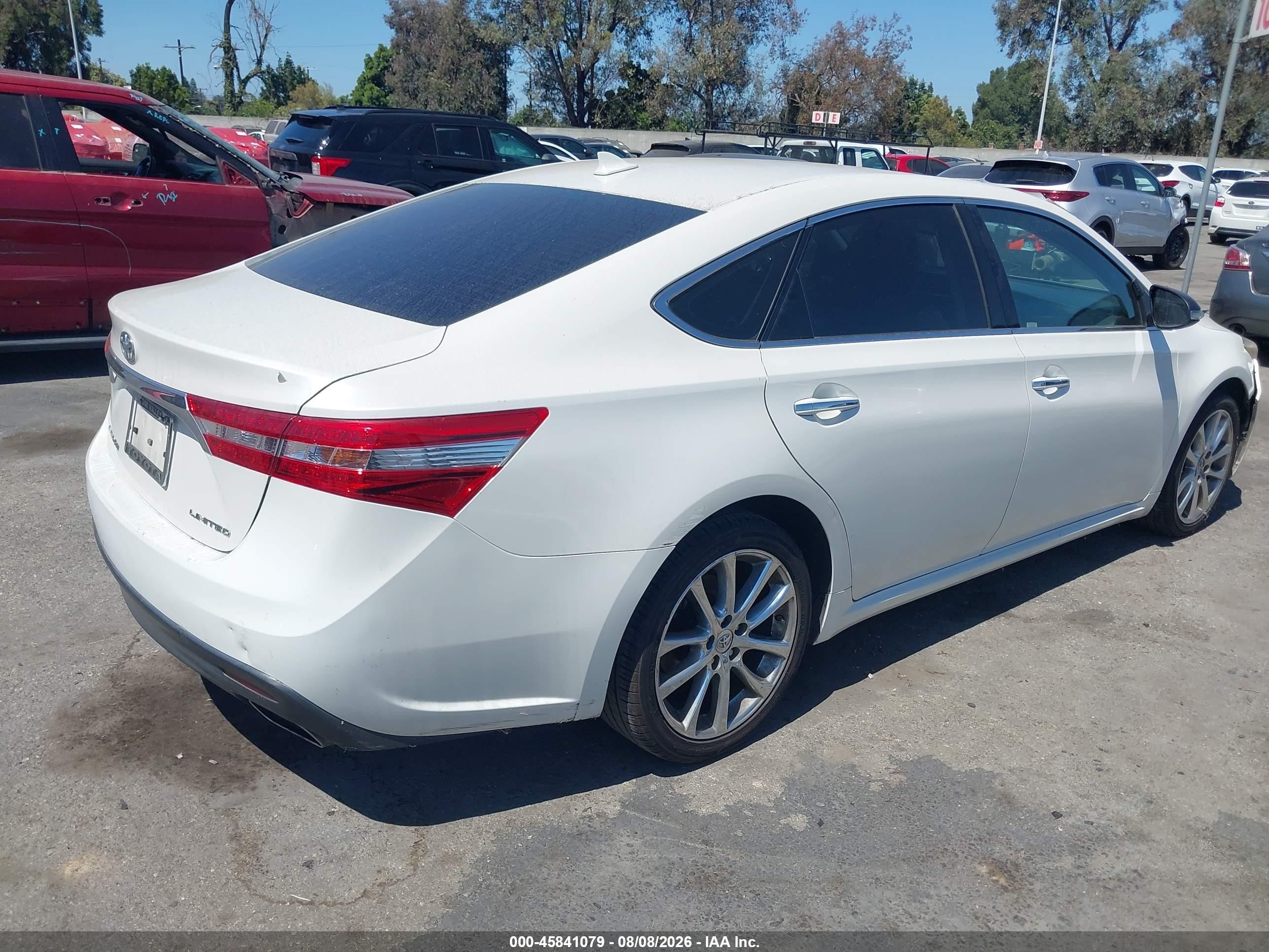 2014 Toyota Avalon Limited Yellow vin: 4T1BK1EB6EU095386
